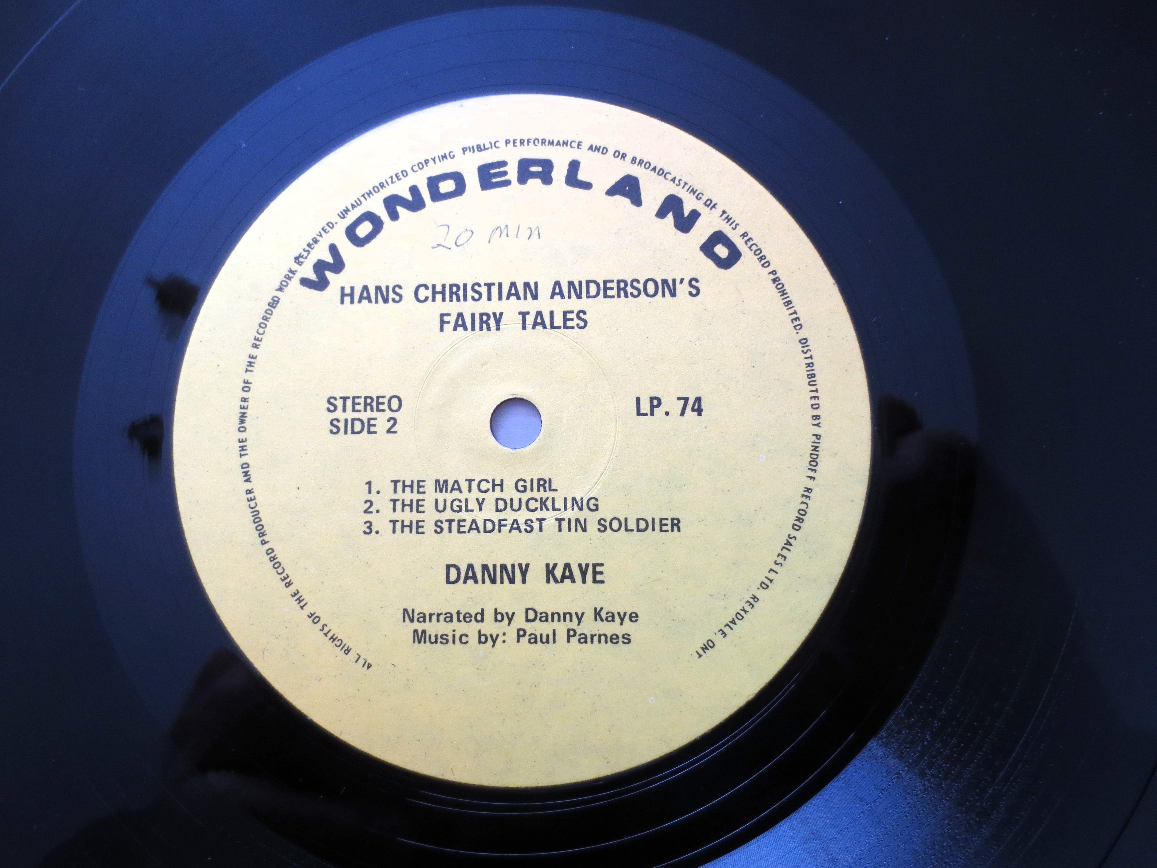 DANNY KAYE, Fairy Tales, Childrens Album, 1962 Record, Vinyl Lp
