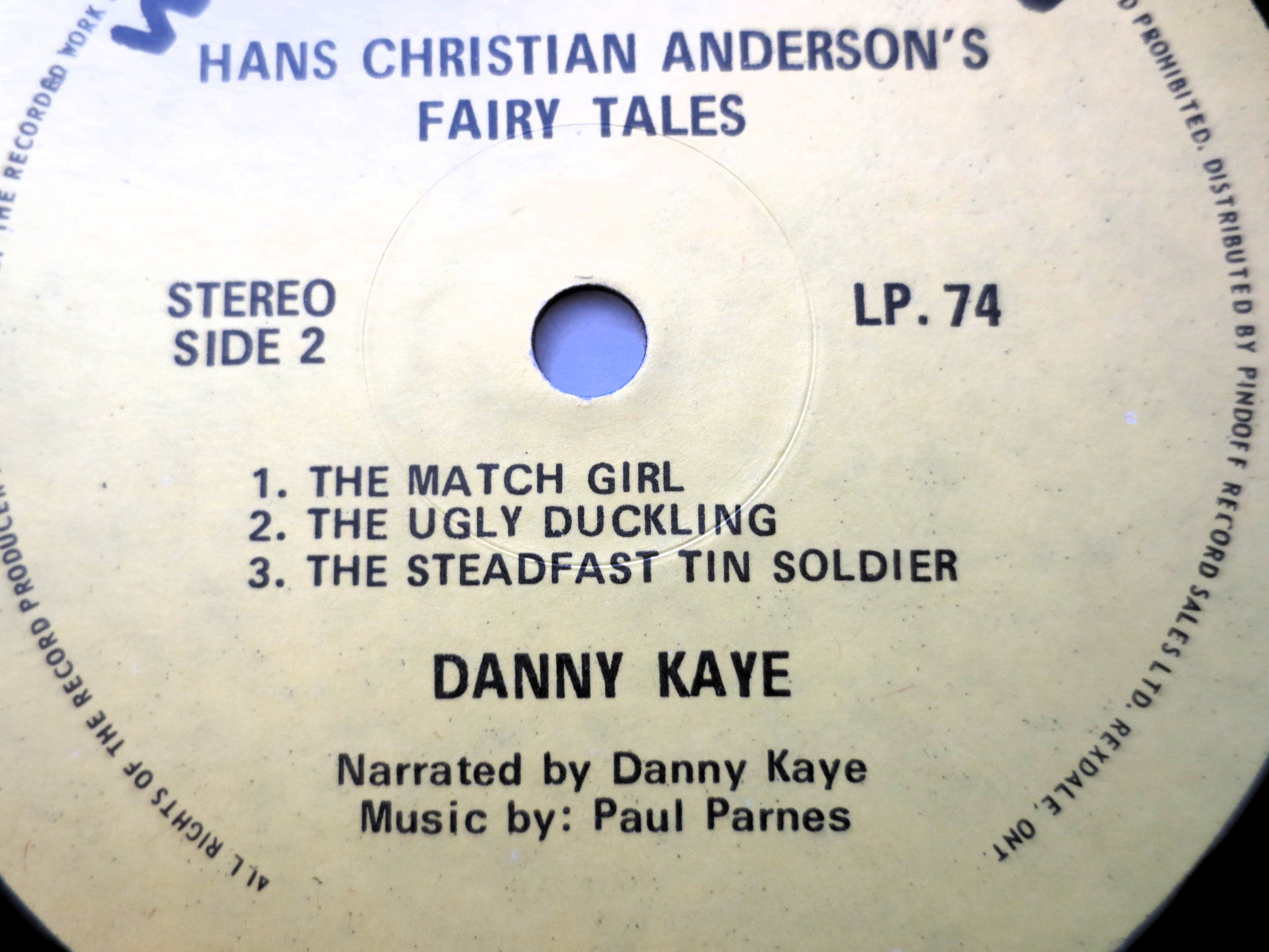 DANNY KAYE, Fairy Tales, Childrens Album, 1962 Record, Vinyl Lp