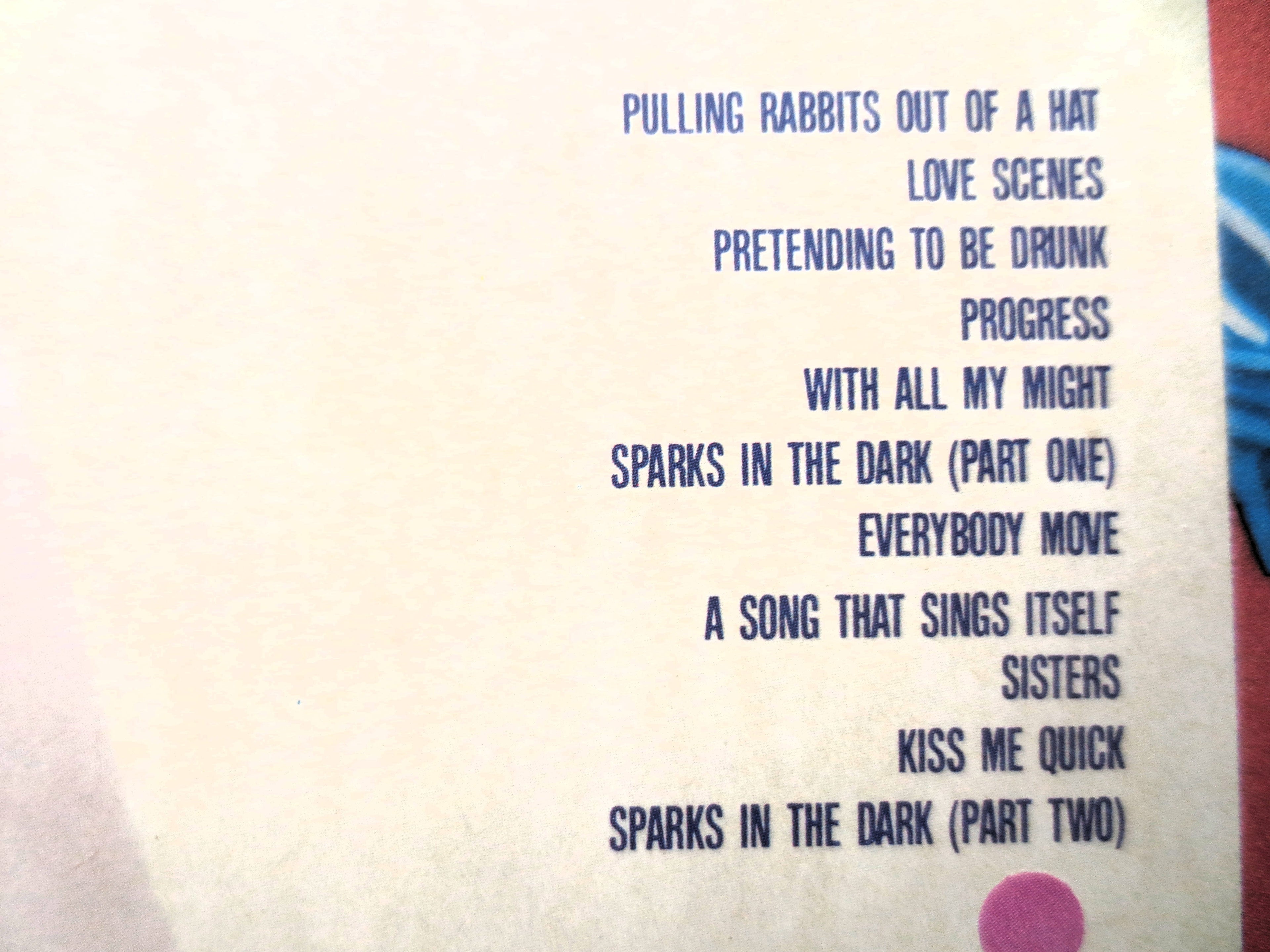 Sparks – Pulling Rabbits Out of a Hat (1984) Vinyl LP