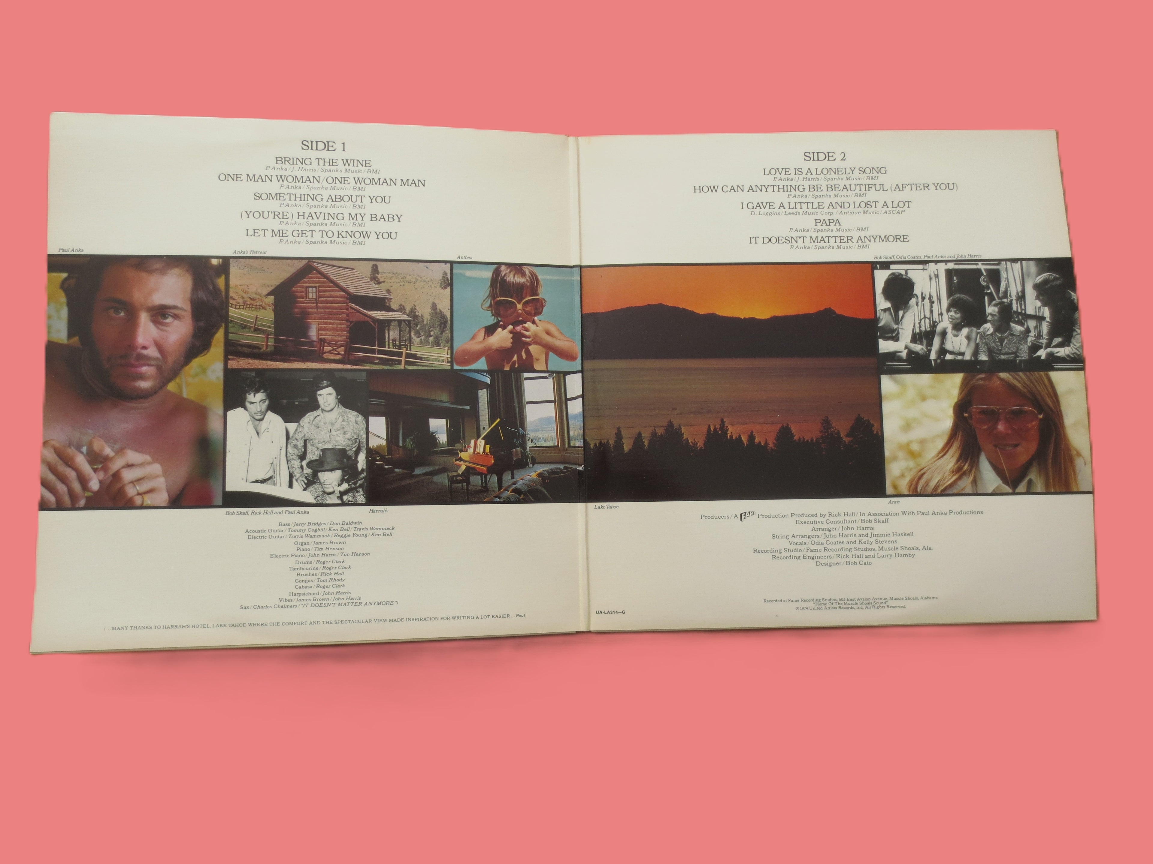 PAUL ANKA, Greatest Hits, Vintage Album, 1974 Record, Vinyl Lp