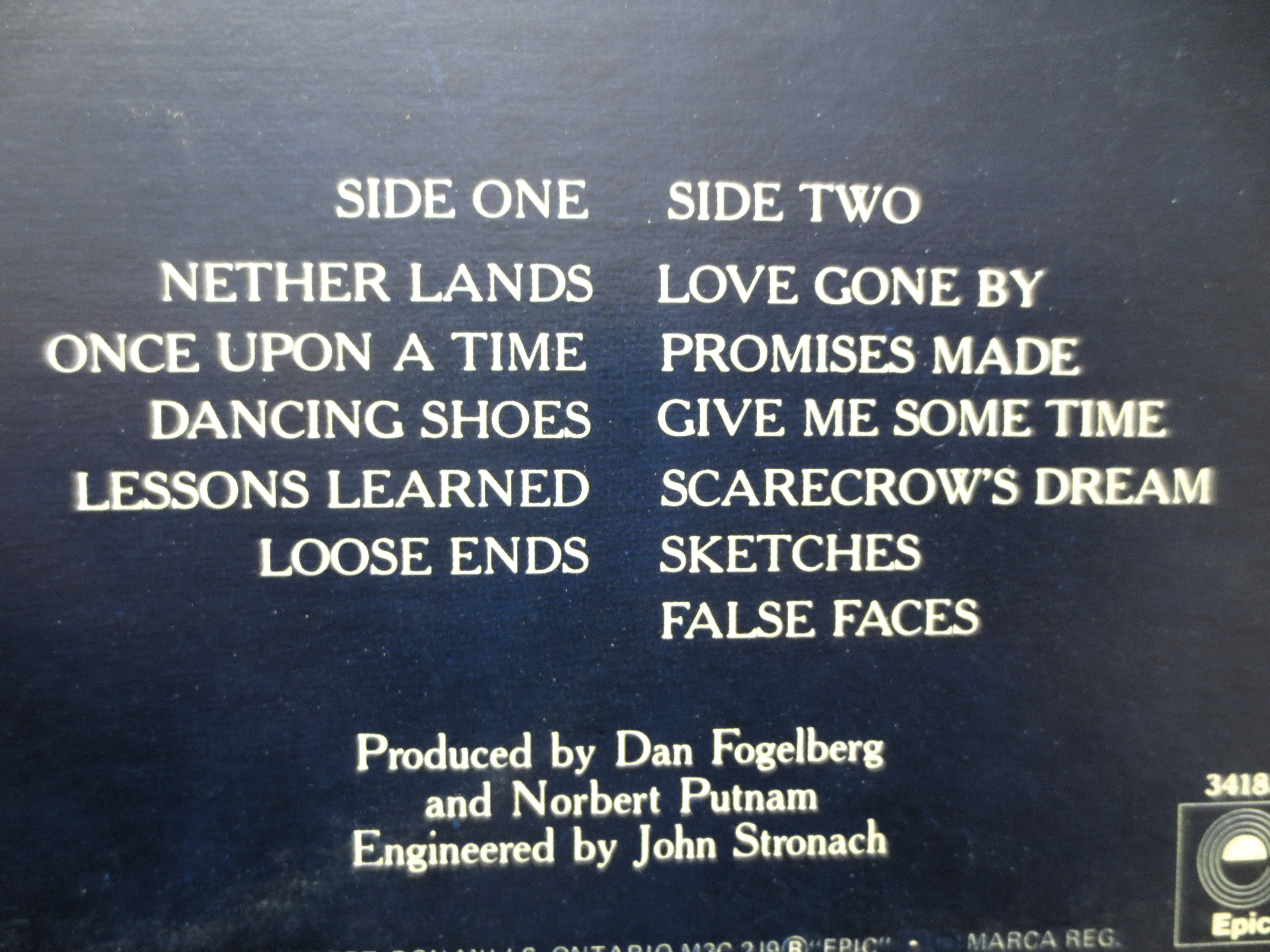 DAN FOGELBERG, Nether Lands, Vintage Album, 1977 Record, Vinyl Lp