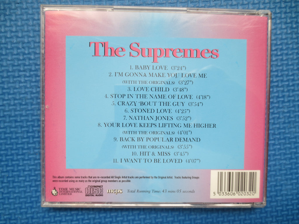 The SUPREMES, Greatest Hits, 1997 Compact Disc, Vintage Cd