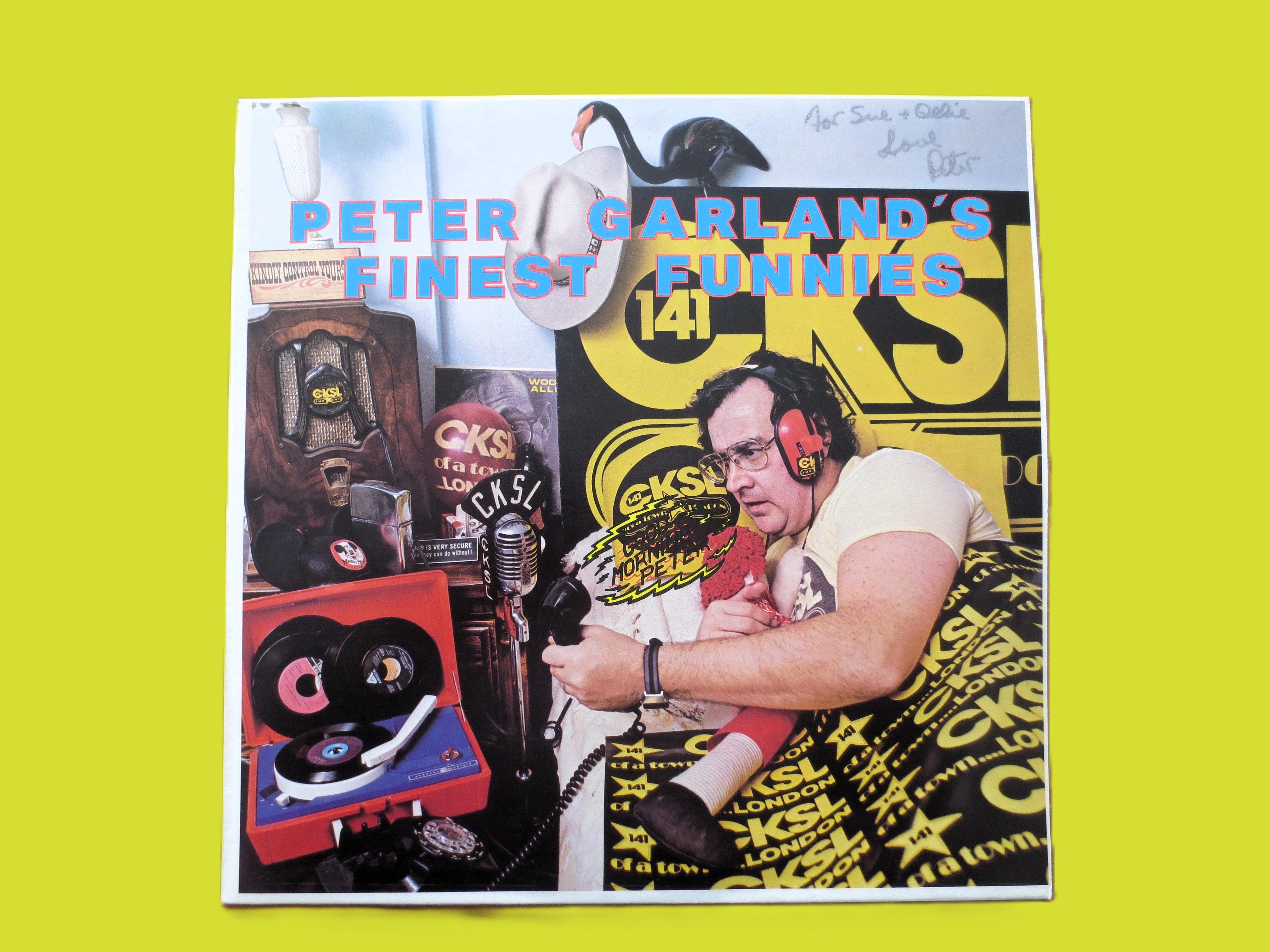 Peter Garland – Peter Garland’s Finest Funnies (1977) Vinyl LP – Autographed