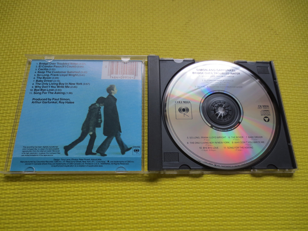 SIMON and GARFUNKEL, BRIDGE Over Troubled Water, Folk Album, 1985 Compact Disc, Vintage Cd
