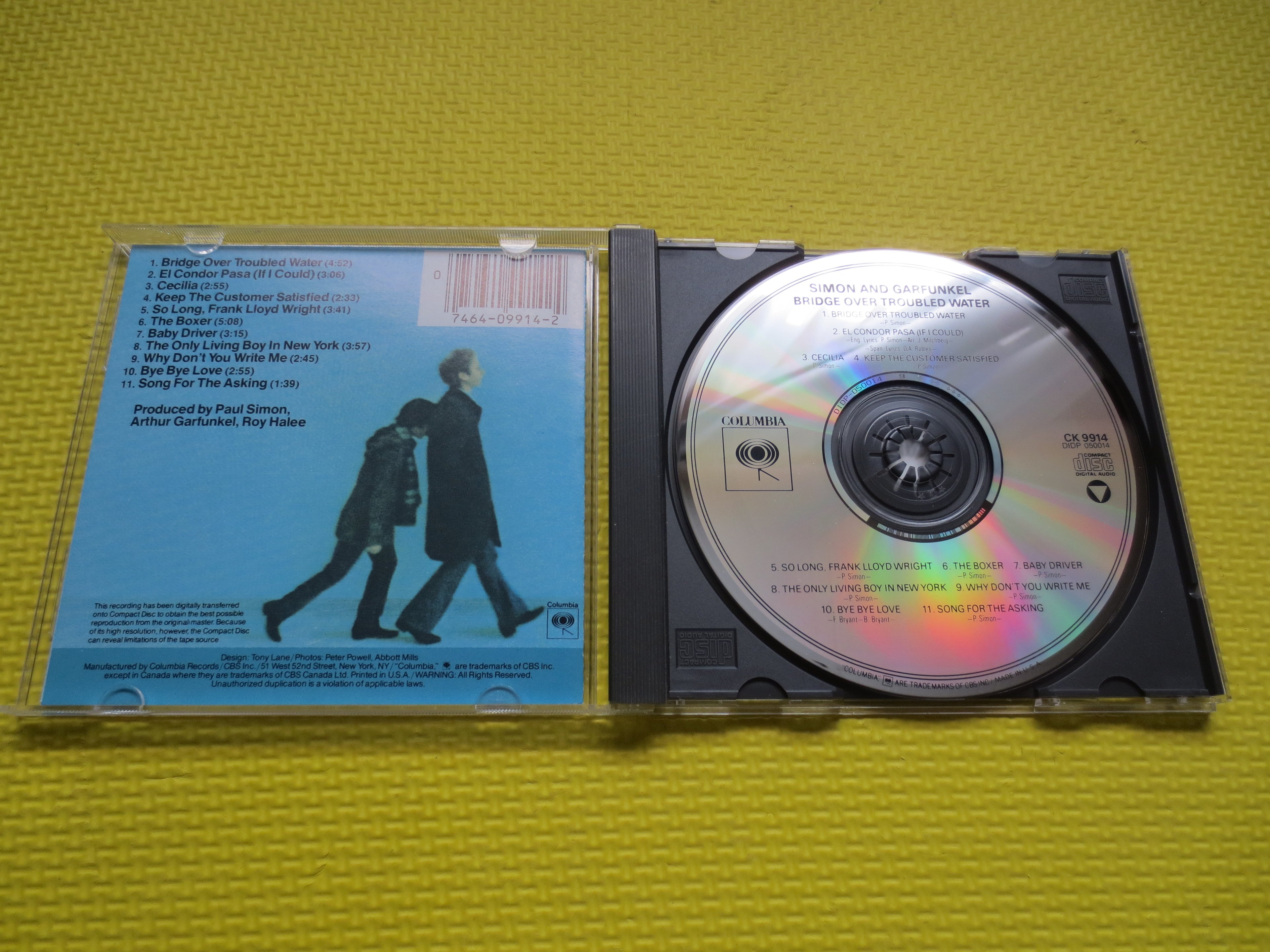 SIMON and GARFUNKEL, BRIDGE Over Troubled Water, Folk Album, 1985 Compact Disc, Vintage Cd