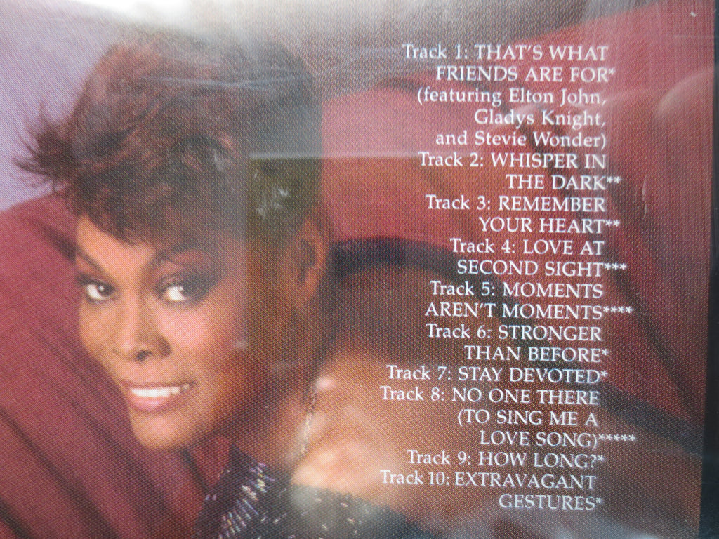 DIONNE WARWICK, FRIENDS, 1985 Compact Disc, Vintage Cd