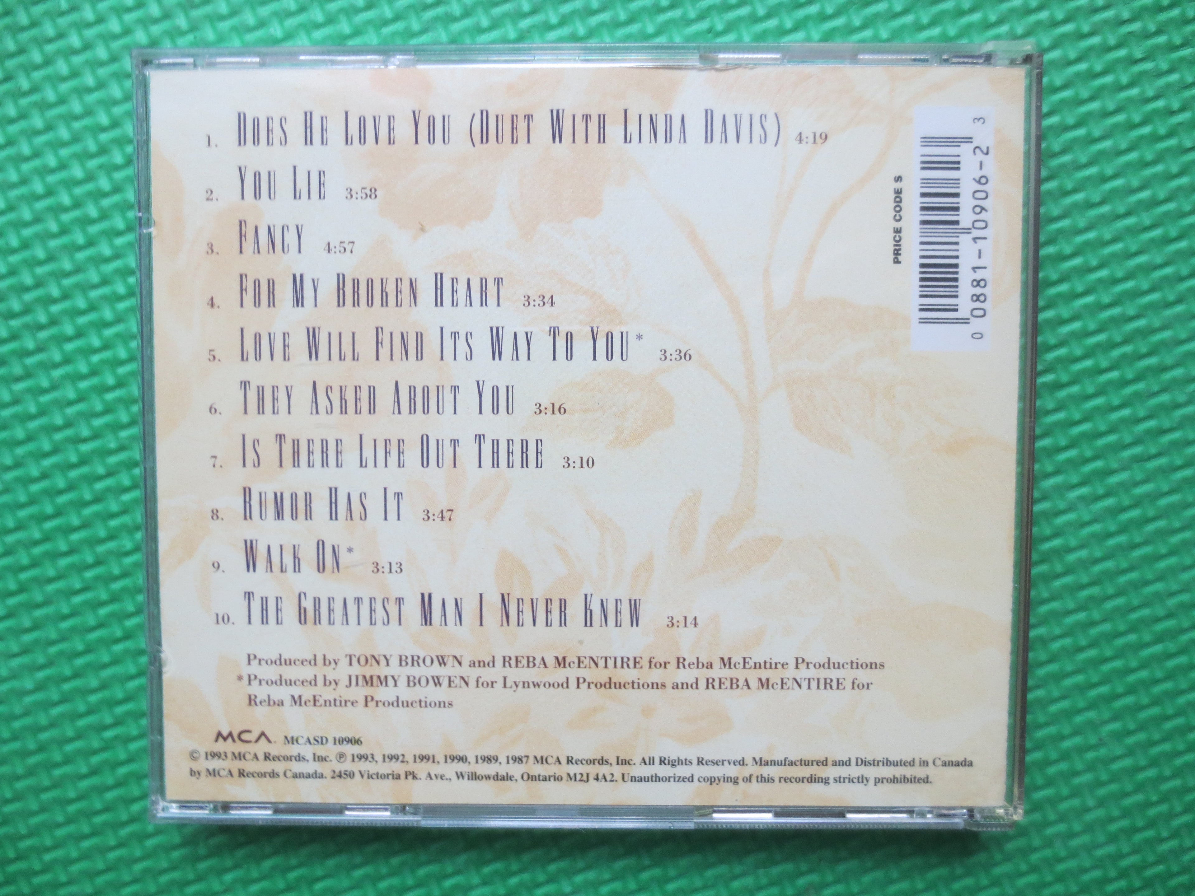 Reba McEntire – Greatest Hits Vol. 2 (1993) CD