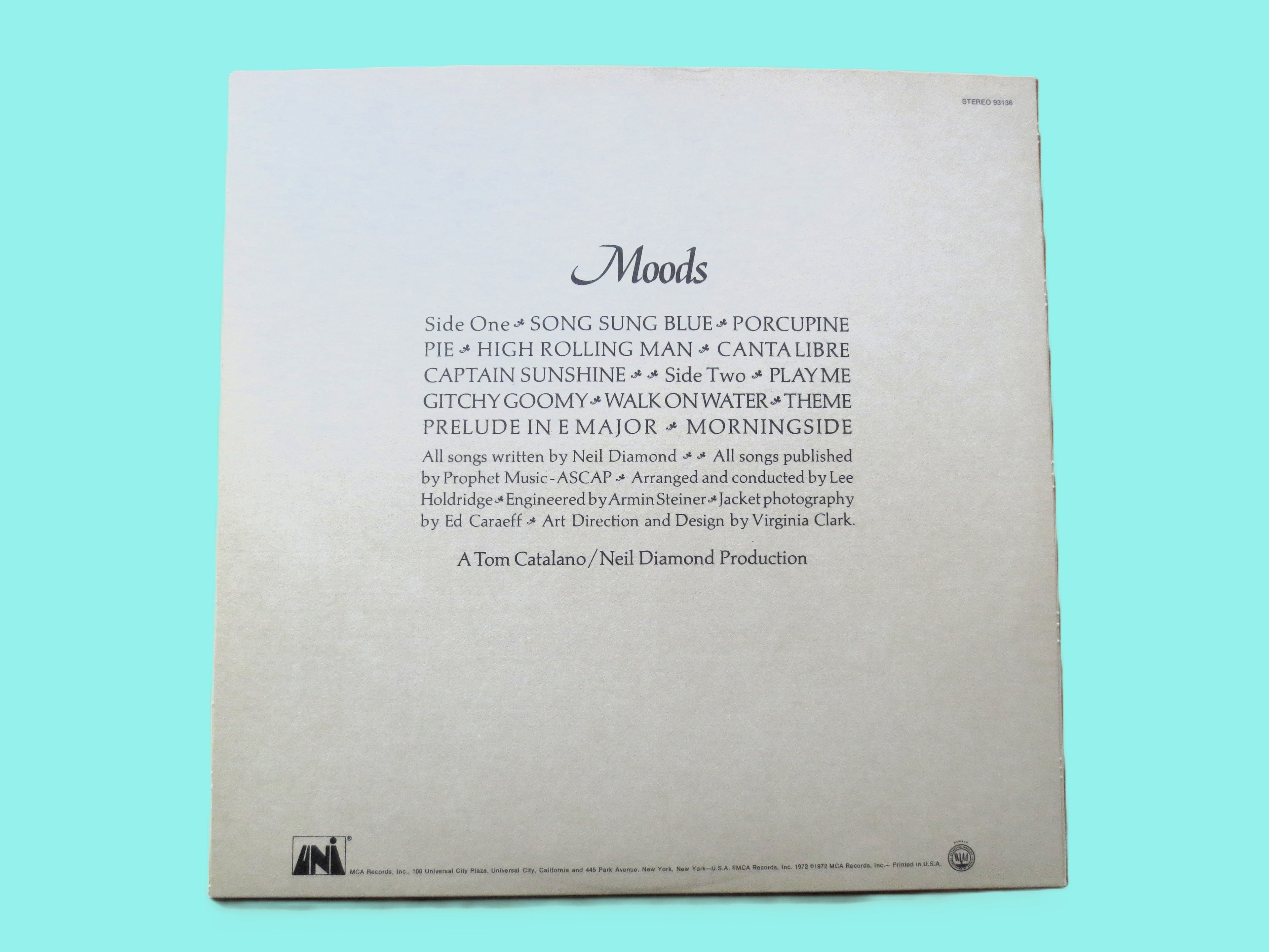 Neil Diamond – Moods (1972) Vinyl LP