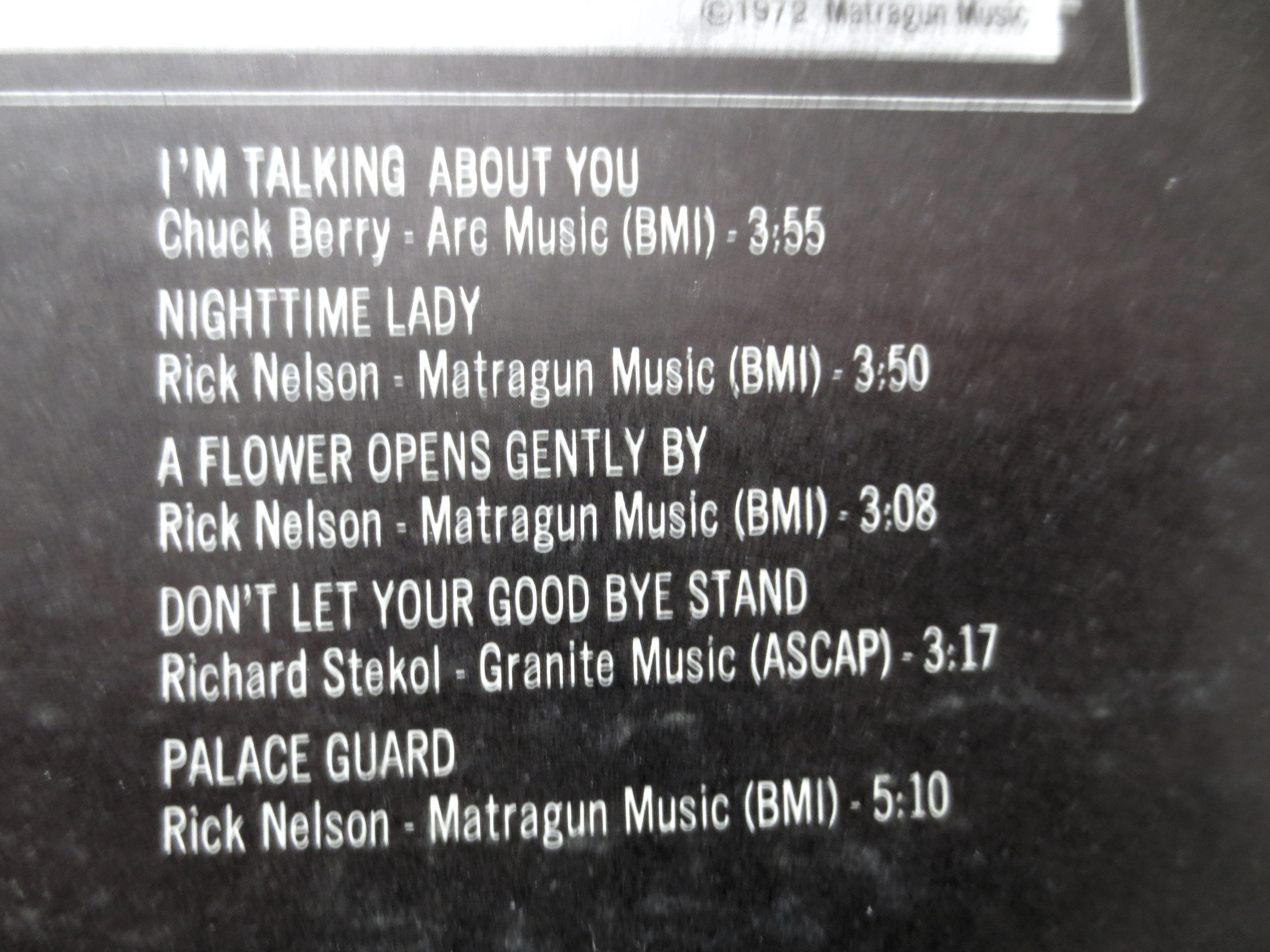 RICKY NELSON, Garden Party, Vintage Album, 1972 Record, Vinyl Lp