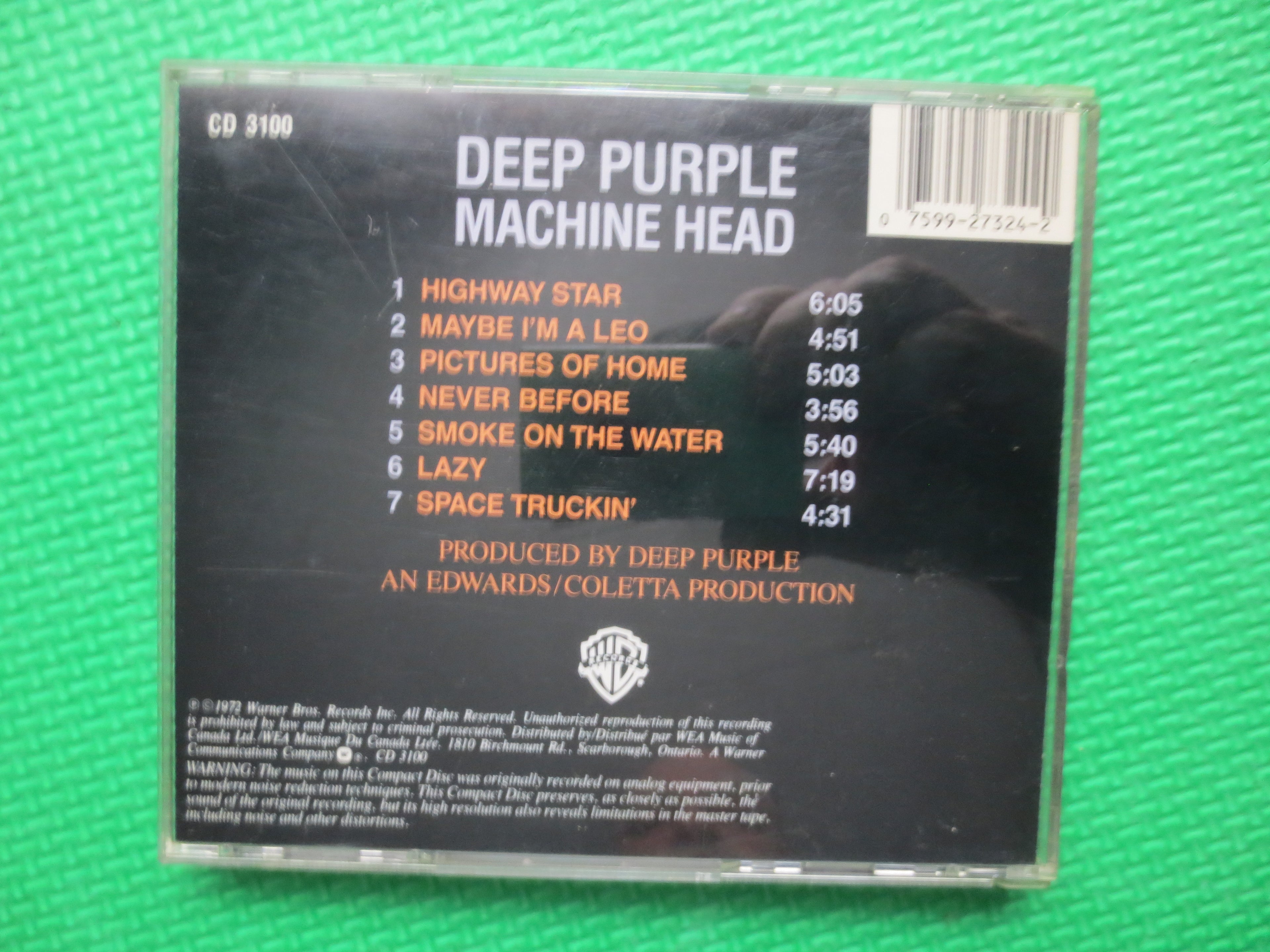 Deep Purple – Machine Head (1985) CD