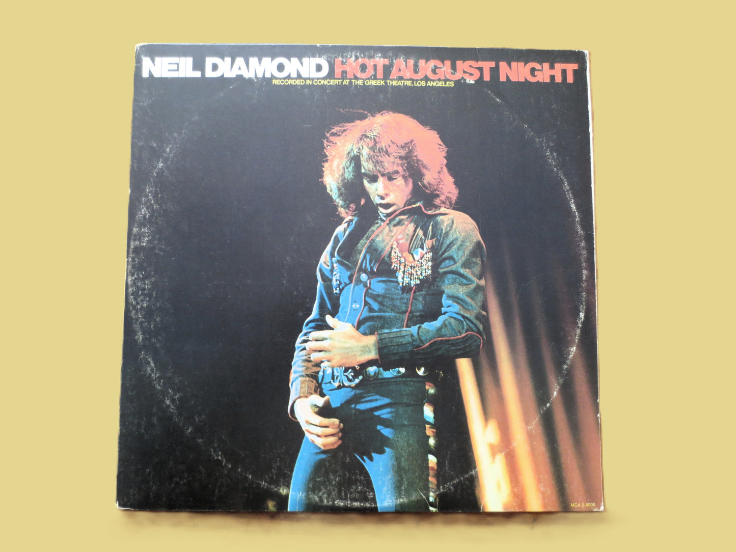 NEIL DIAMOND, Hot August Night, Double Album, 1972 Record, Vinyl Lp