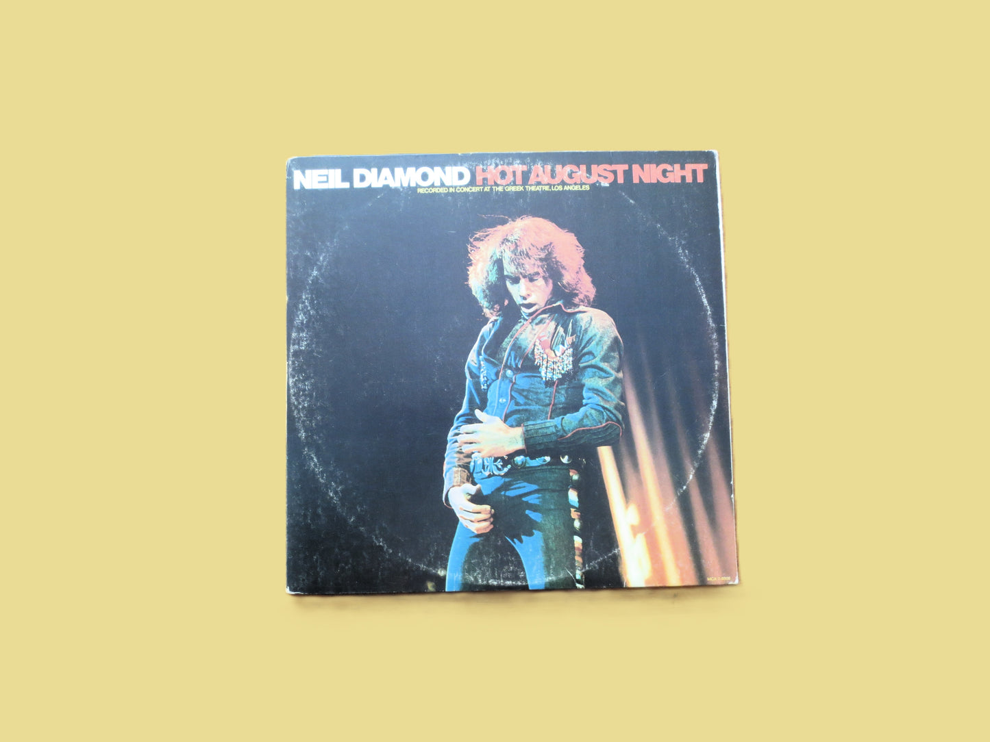 NEIL DIAMOND, Hot August Night, Double Album, 1972 Record, Vinyl Lp