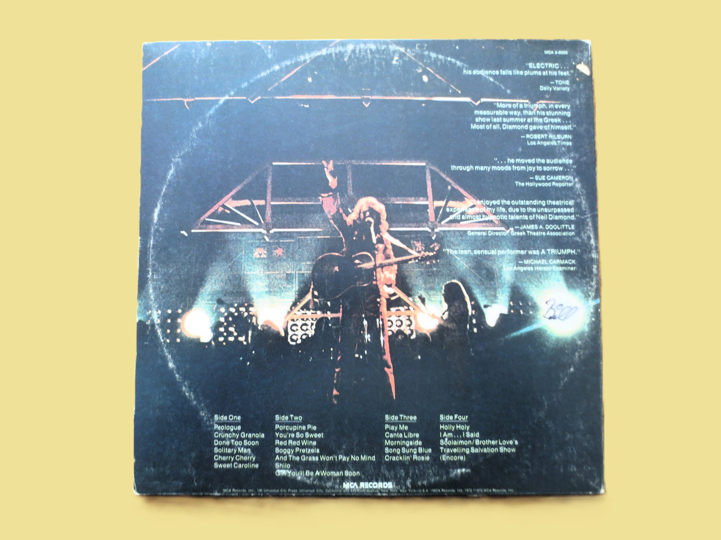 NEIL DIAMOND, Hot August Night, Double Album, 1972 Record, Vinyl Lp