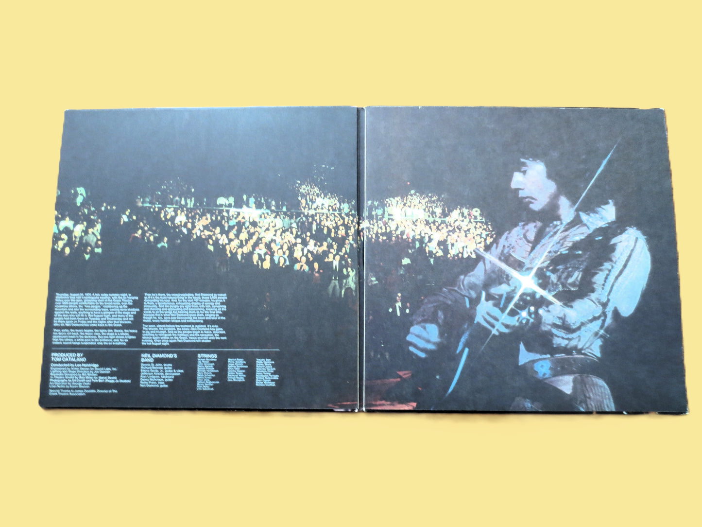 NEIL DIAMOND, Hot August Night, Double Album, 1972 Record, Vinyl Lp