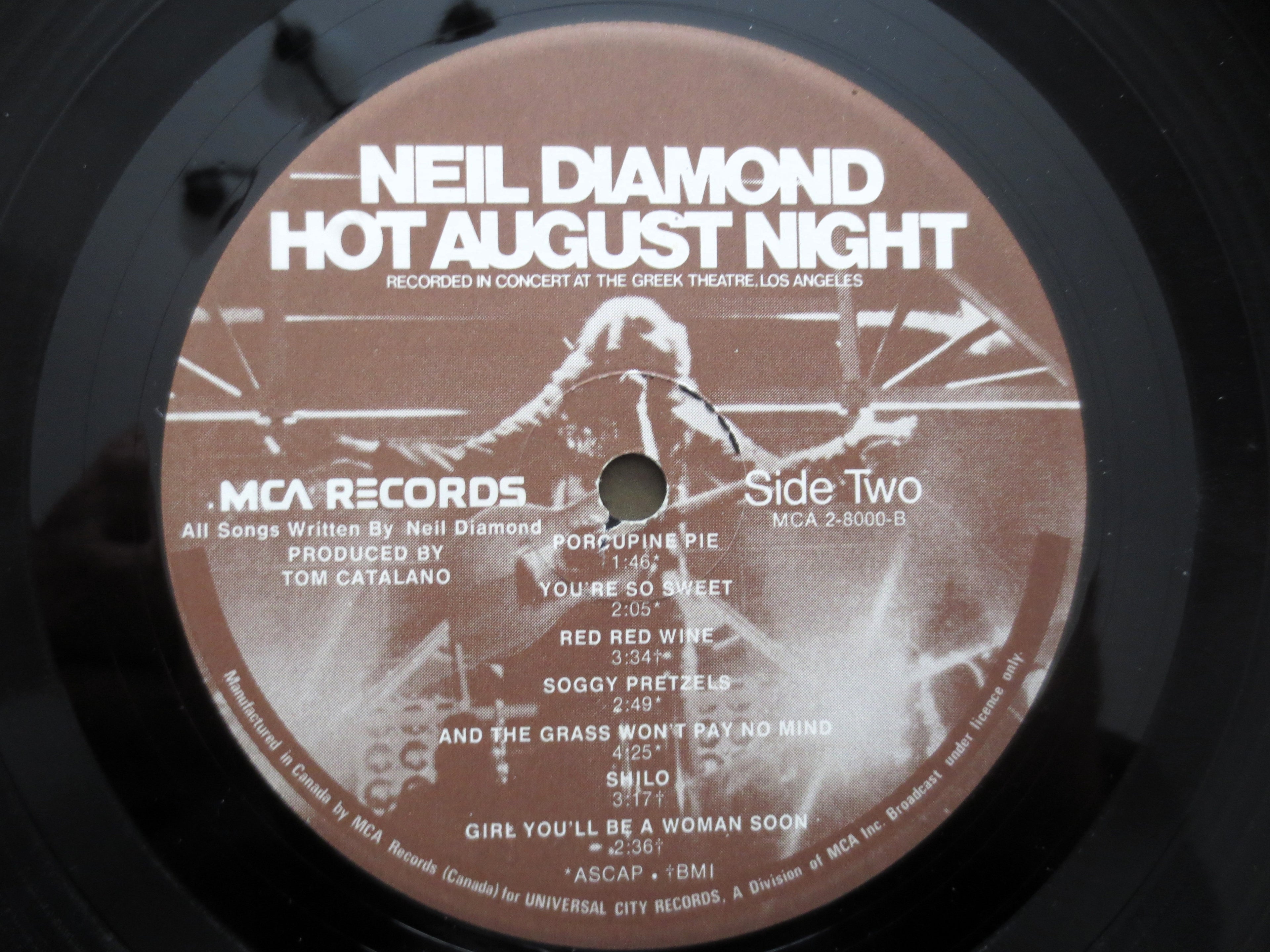 Neil Diamond – Hot August Night (1972) Vinyl 2xLP