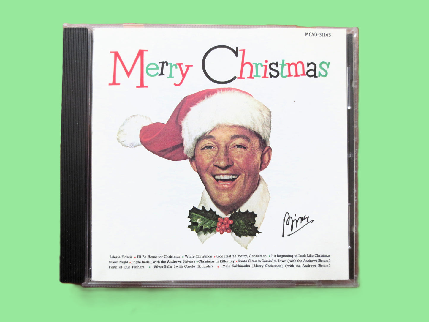BING CROSBY, Merry Christmas, 1985 Compact Disc, Vintage Cd