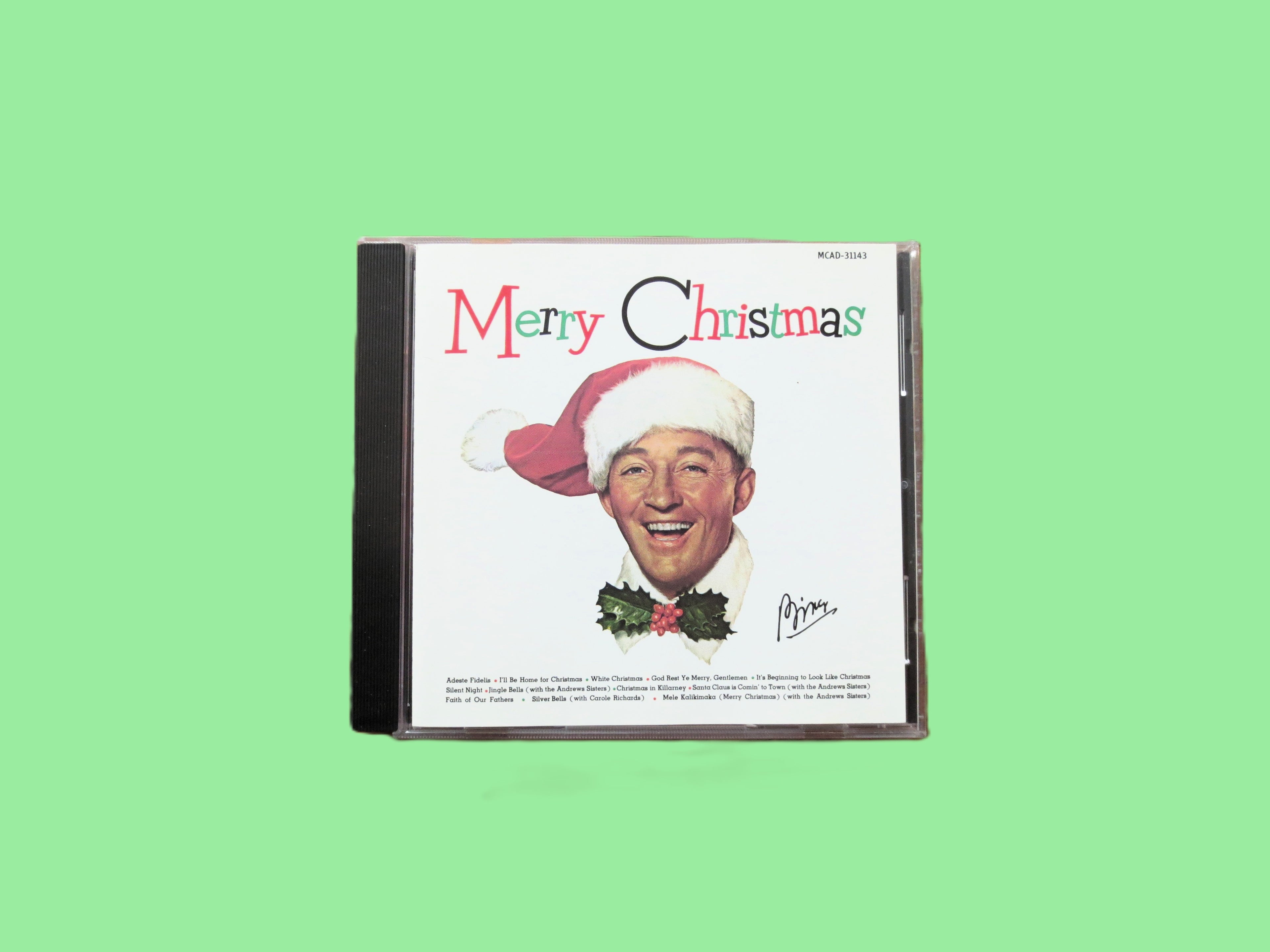 BING CROSBY, Merry Christmas, 1985 Compact Disc, Vintage Cd