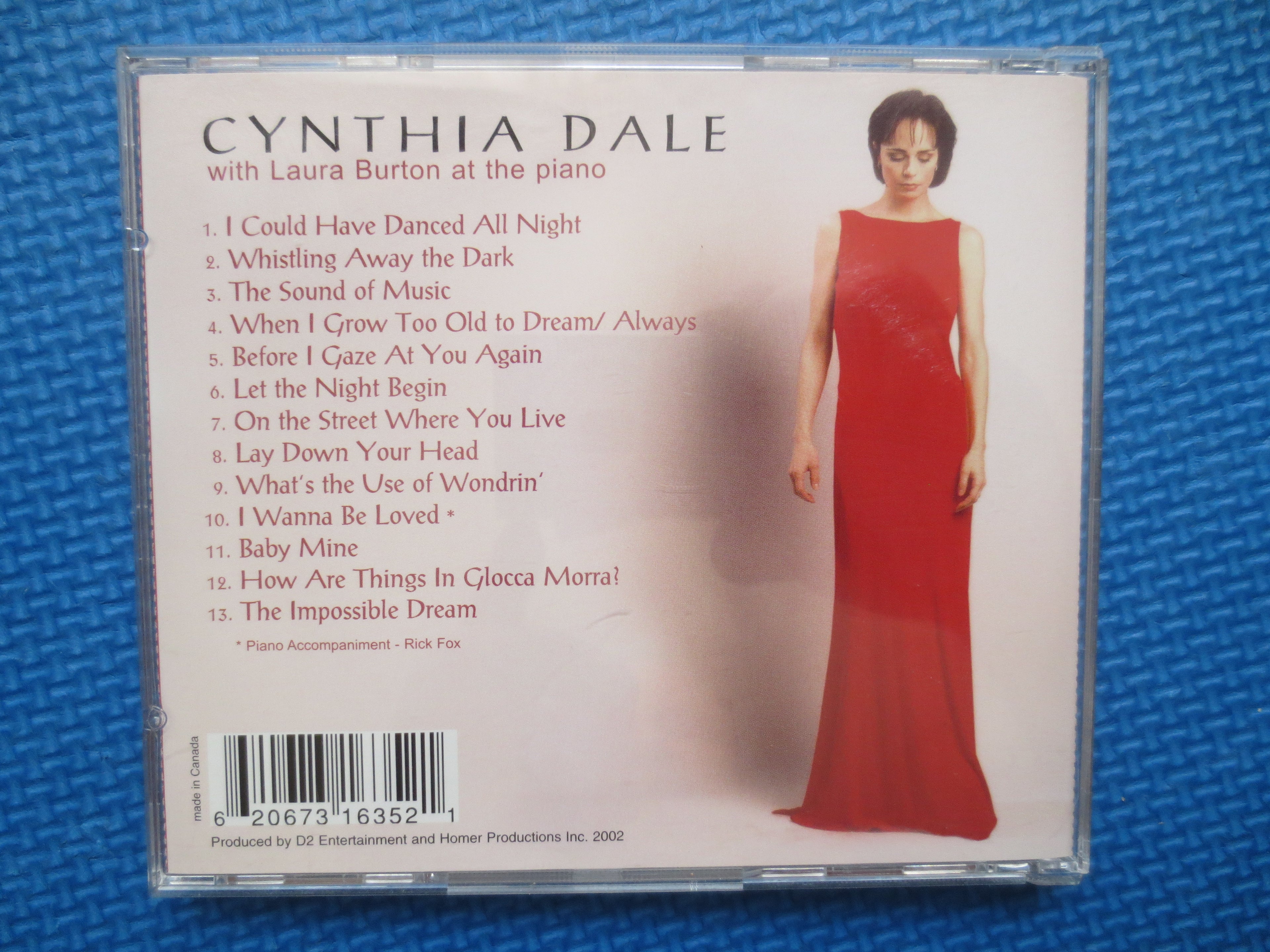 CYNTHIA DALE, To Dream, 2002 Compact Disc, Vintage Cd
