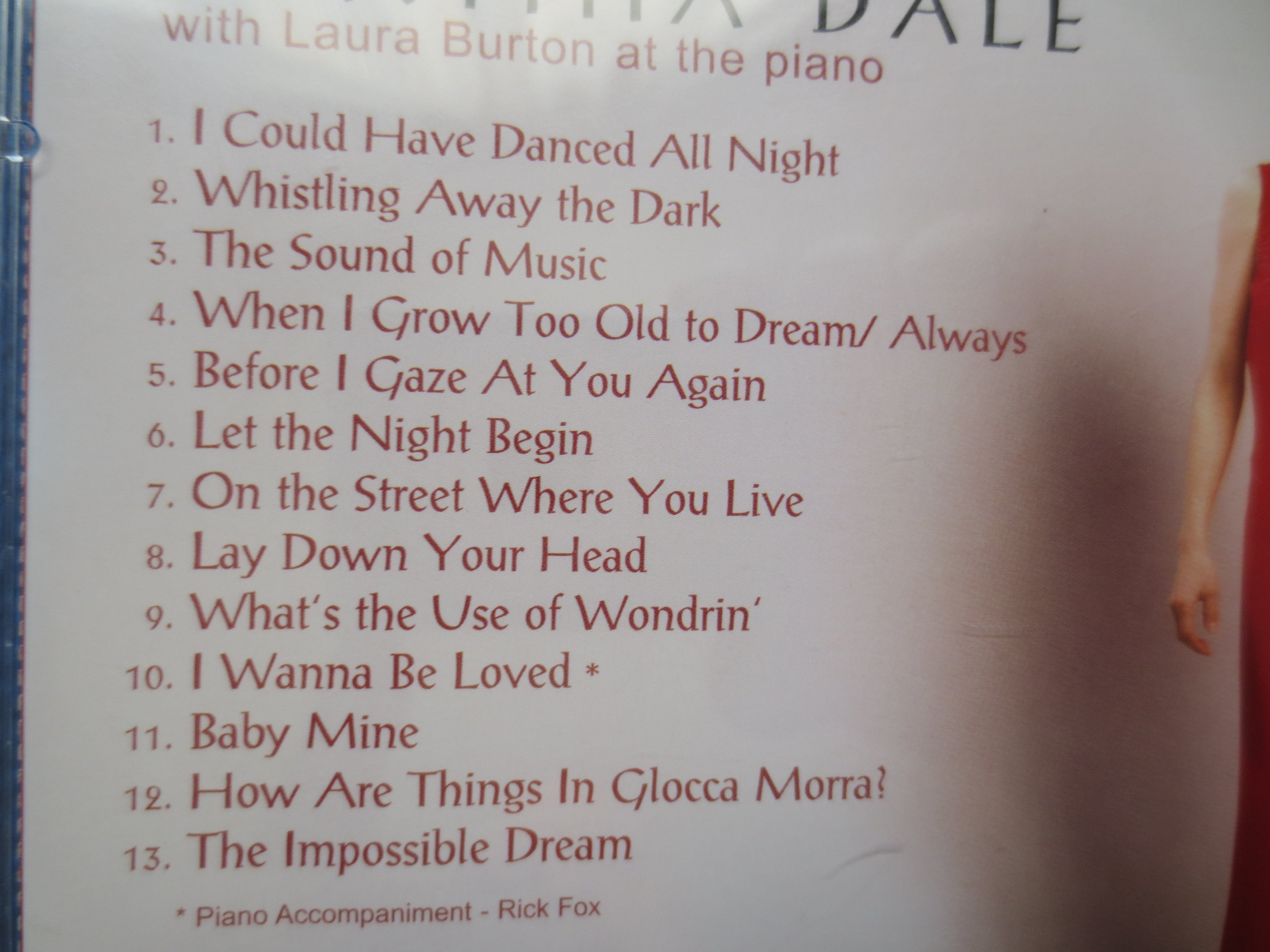 CYNTHIA DALE, To Dream, 2002 Compact Disc, Vintage Cd