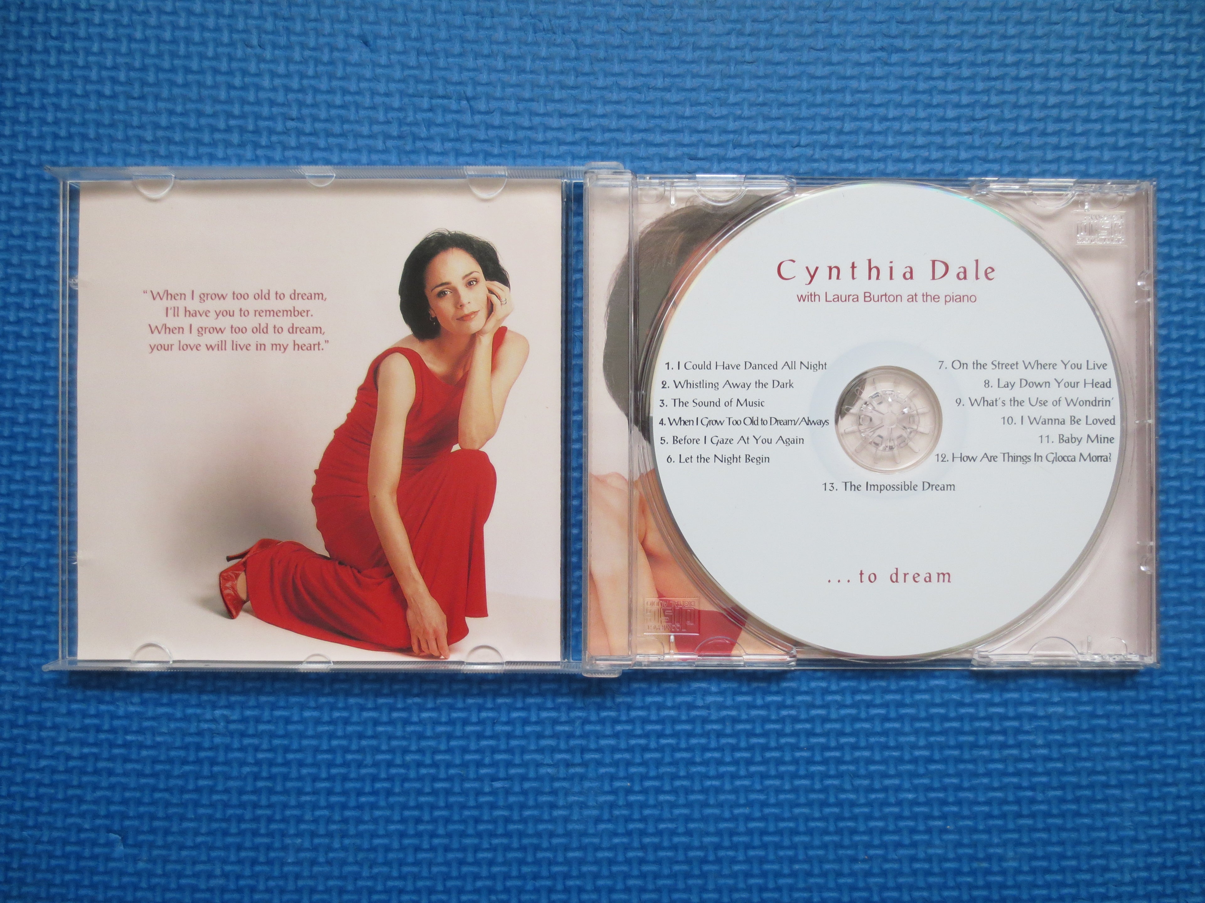 CYNTHIA DALE, To Dream, 2002 Compact Disc, Vintage Cd