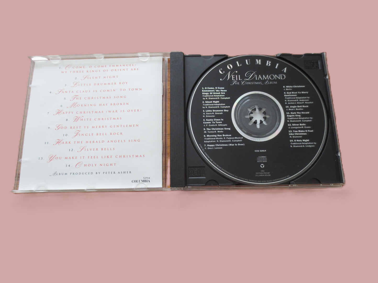 NEIL DIAMOND, The Christmas Album, 1992 Compact Disc, Vintage Cd