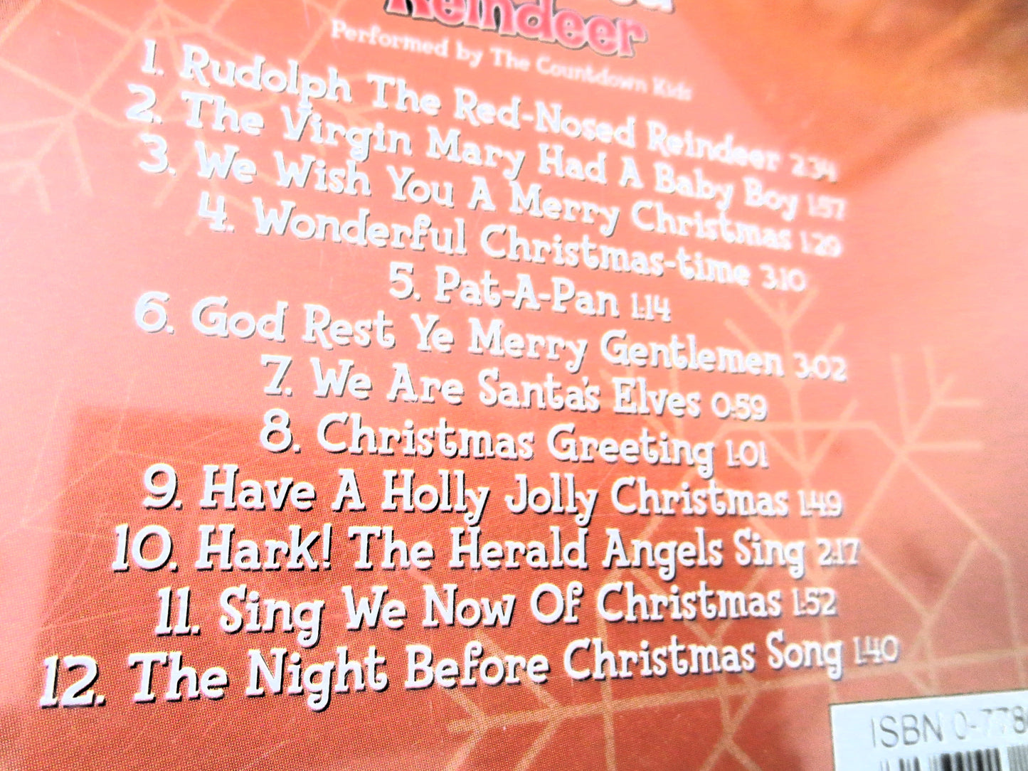 RUDOLPH the Red-Nosed Reindeer, Christmas Music, 2002 Compact Disc, Vintage Cd