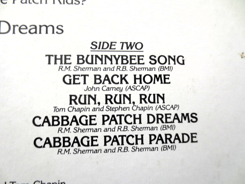 Cabbage Patch Kids – Cabbage Patch Dreams (1984) Vinyl LP