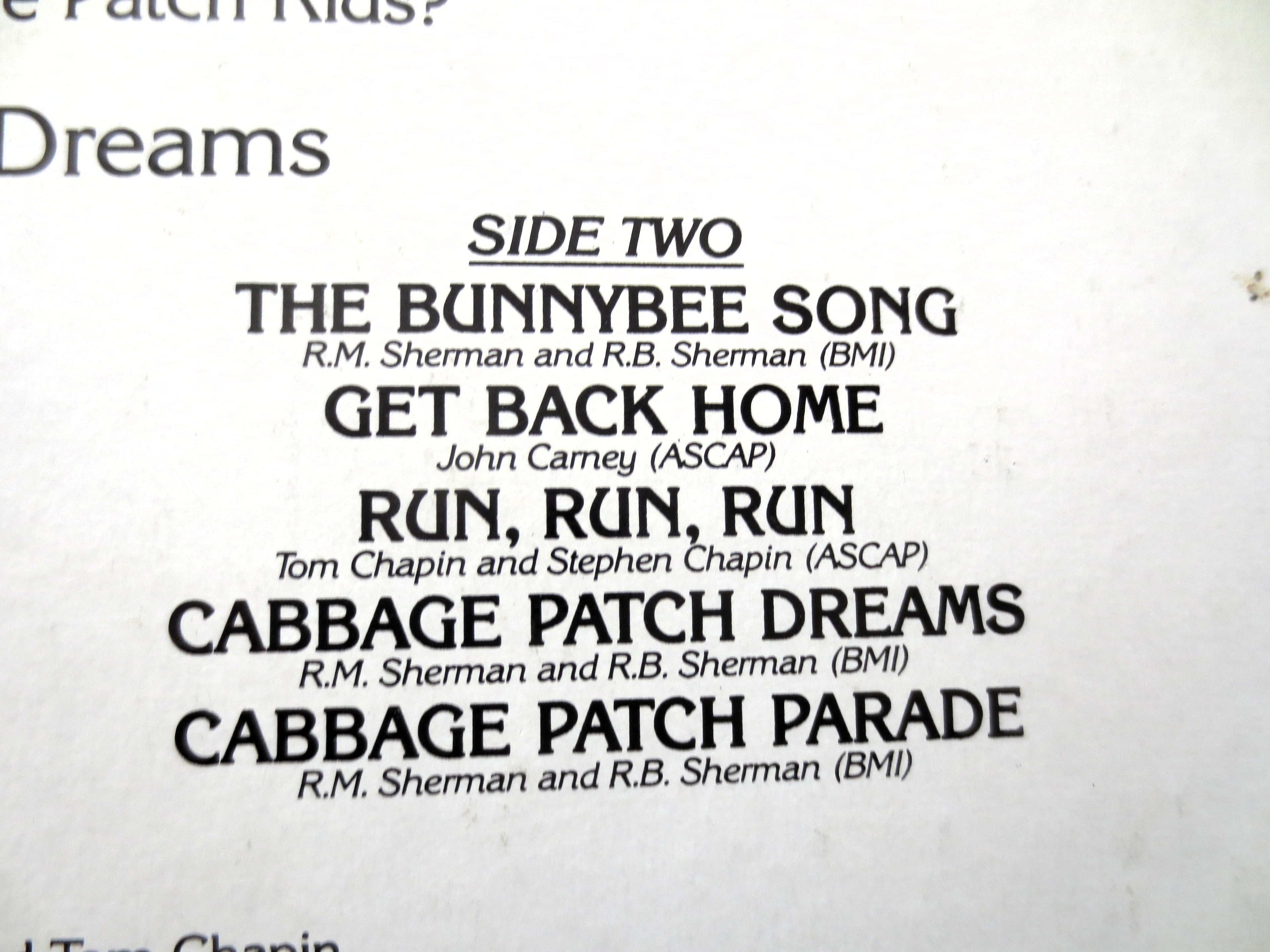 Cabbage Patch Kids – Cabbage Patch Dreams (1984) Vinyl LP