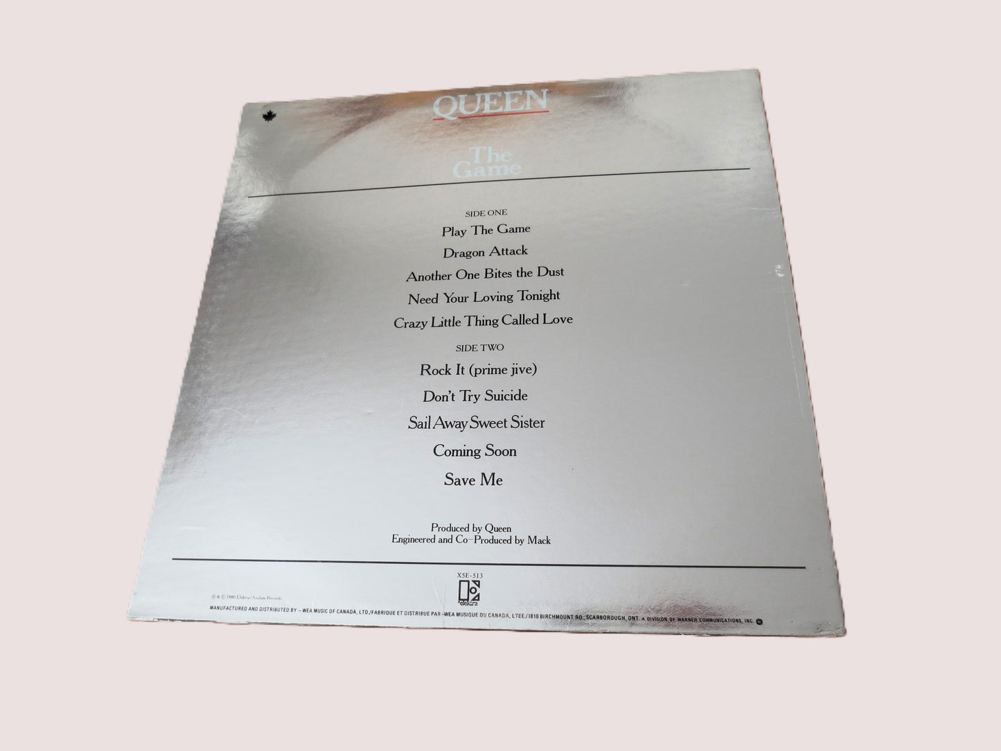 QUEEN, The Game, Vintage Album, 1980 Record, Vinyl Lp