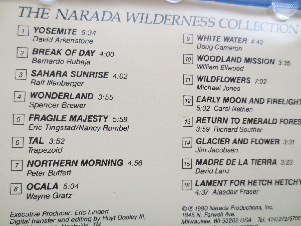 NATURE MEDITATION MUSIC, Wilderness Collection, 1990 Compact Disc, Vintage Cd