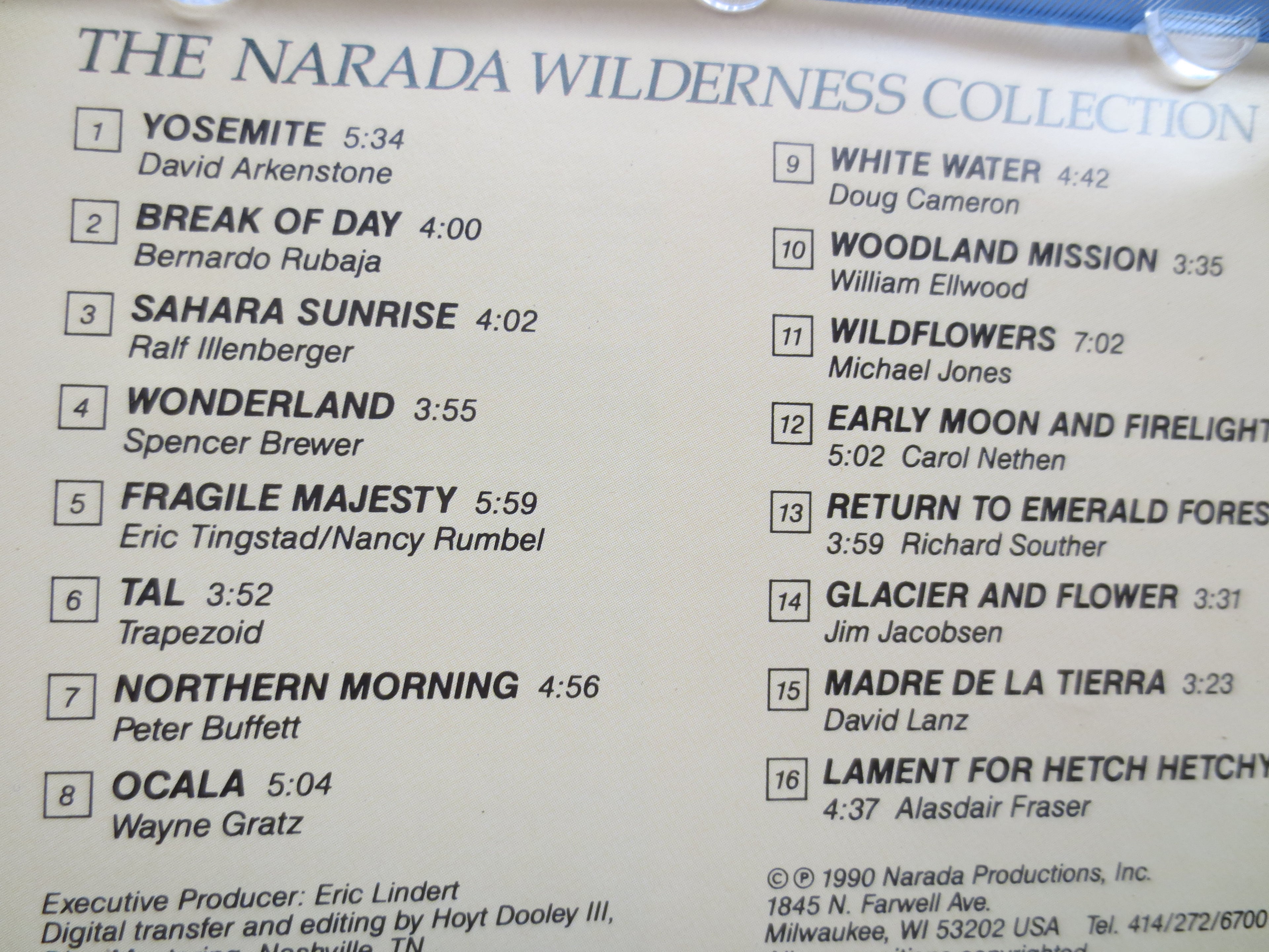 NATURE MEDITATION MUSIC, Wilderness Collection, 1990 Compact Disc, Vintage Cd