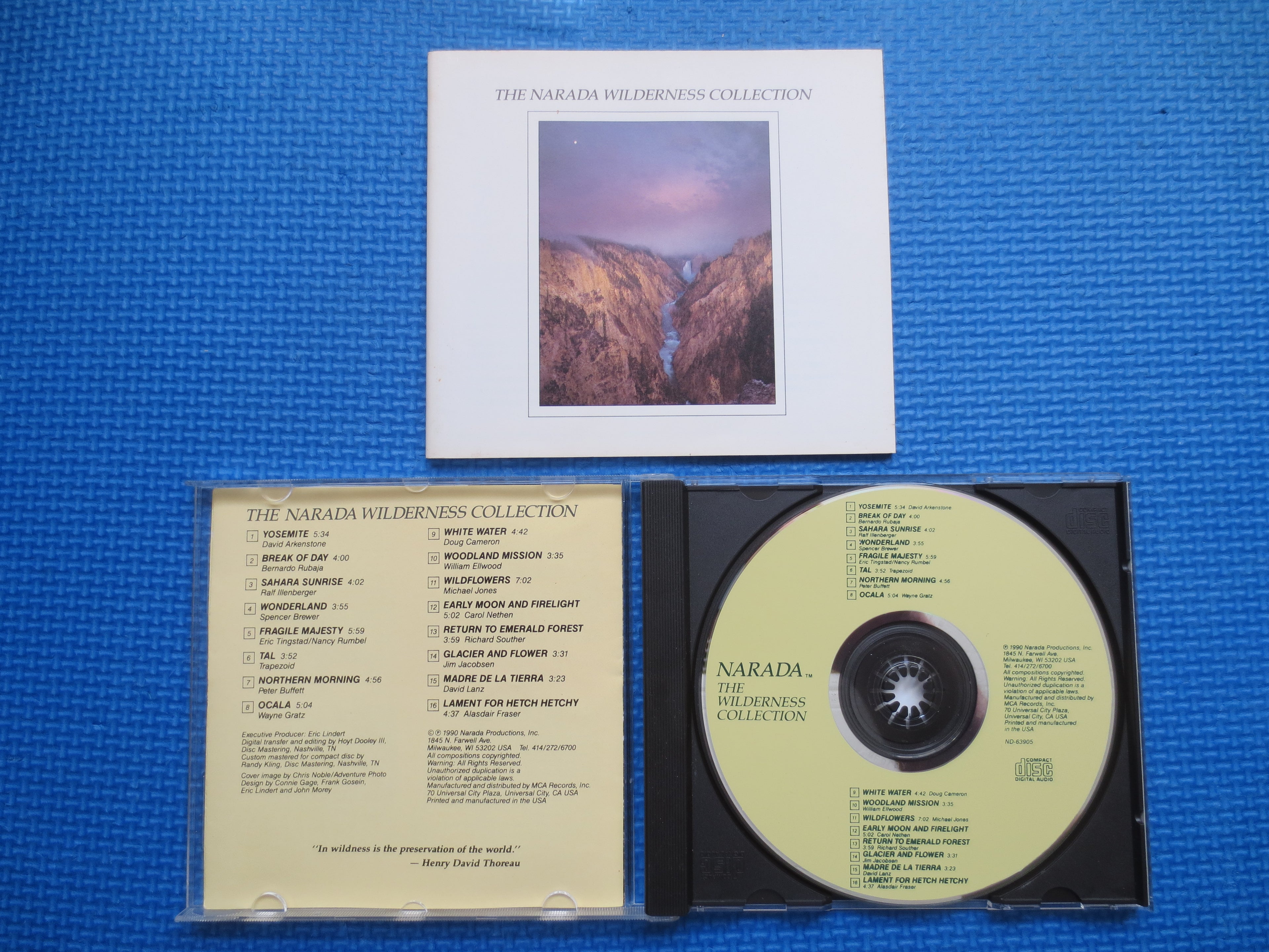 NATURE MEDITATION MUSIC, Wilderness Collection, 1990 Compact Disc, Vintage Cd