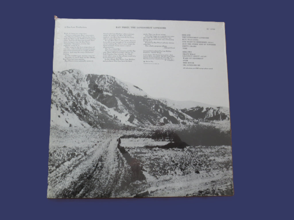 Ray Price – The Lonesomest Lonesome (1972) Vinyl LP