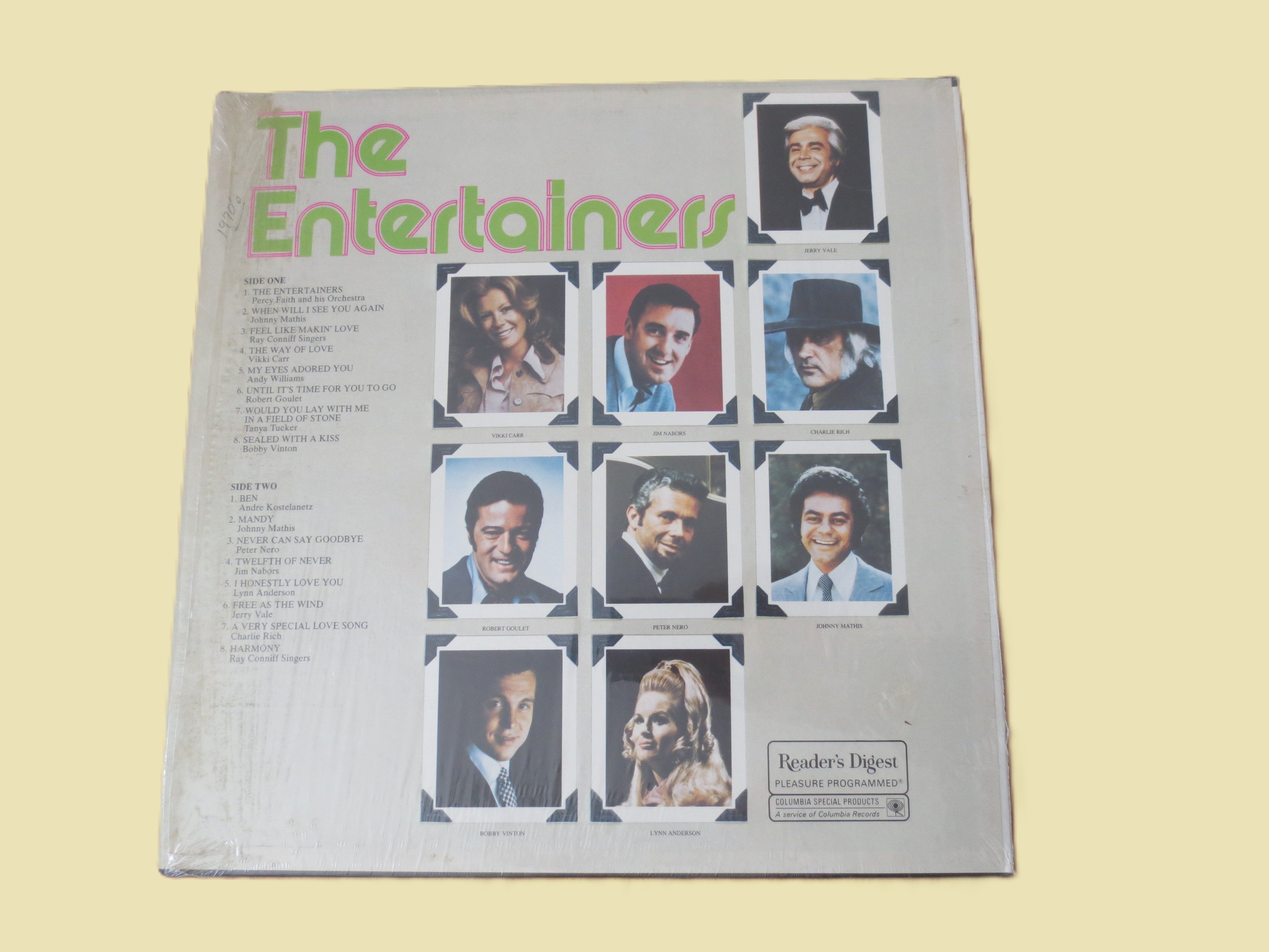 The Entertainers – Reader's Digest Collection (1970) Vinyl LP