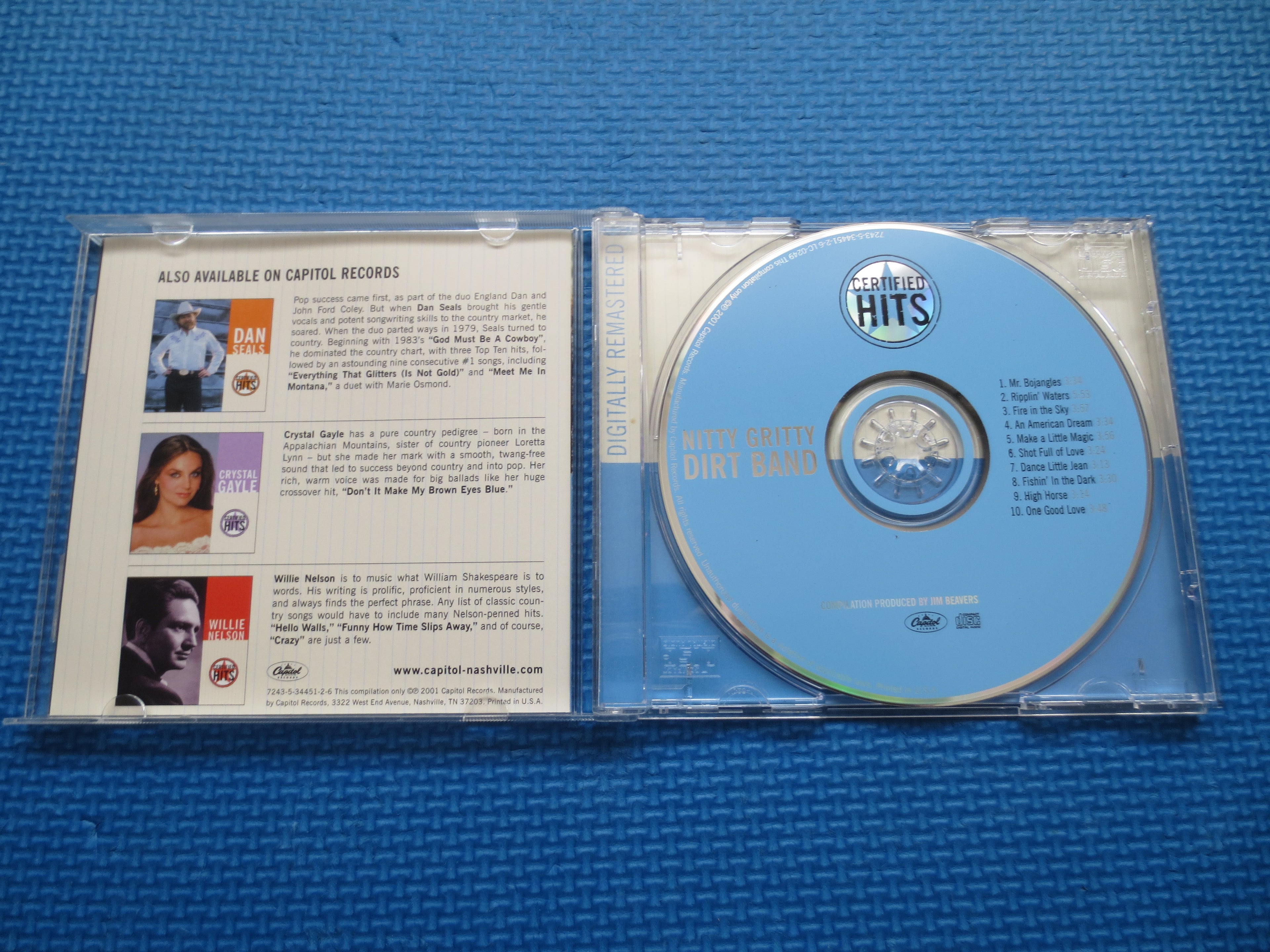 NITTY GRITTY DIRT Band, Certified Hits, 2001 Compact Disc, Vintage Cd