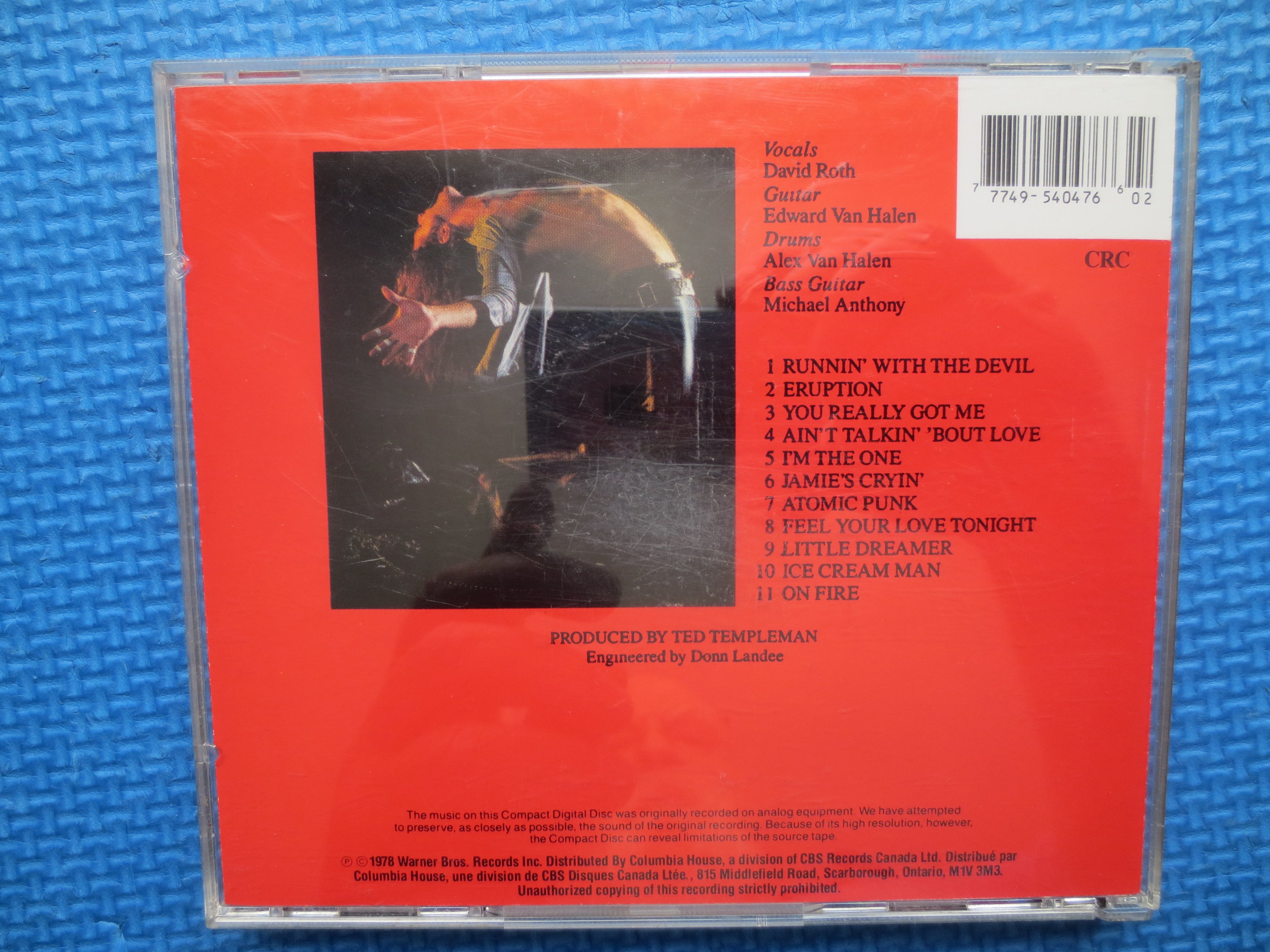 VAN HALEN, 1985 Compact Disc, Vintage Cd