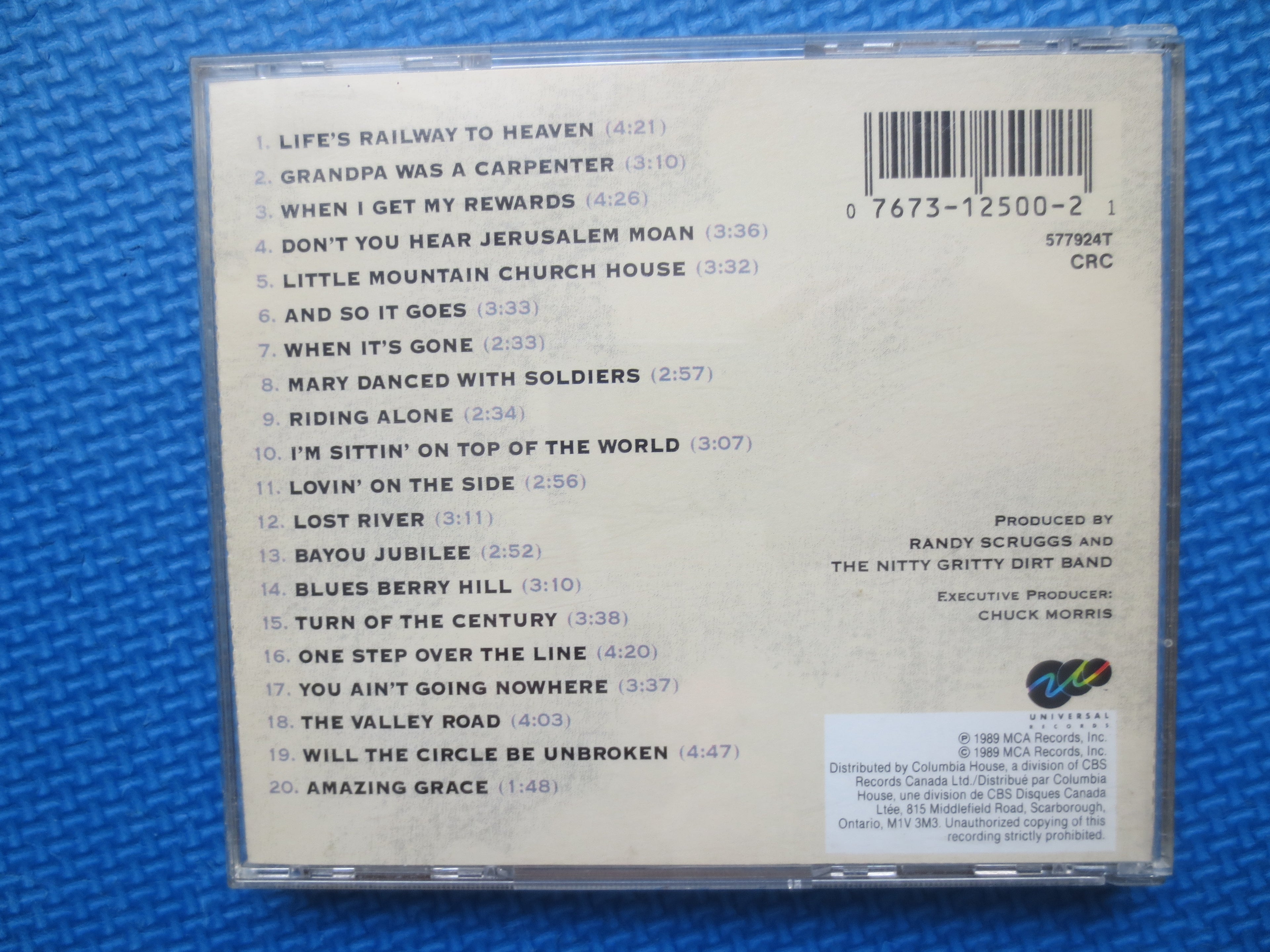 NITTY GRITTY DIRT Band, Circle 2, 1989 Compact Disc, Vintage Cd