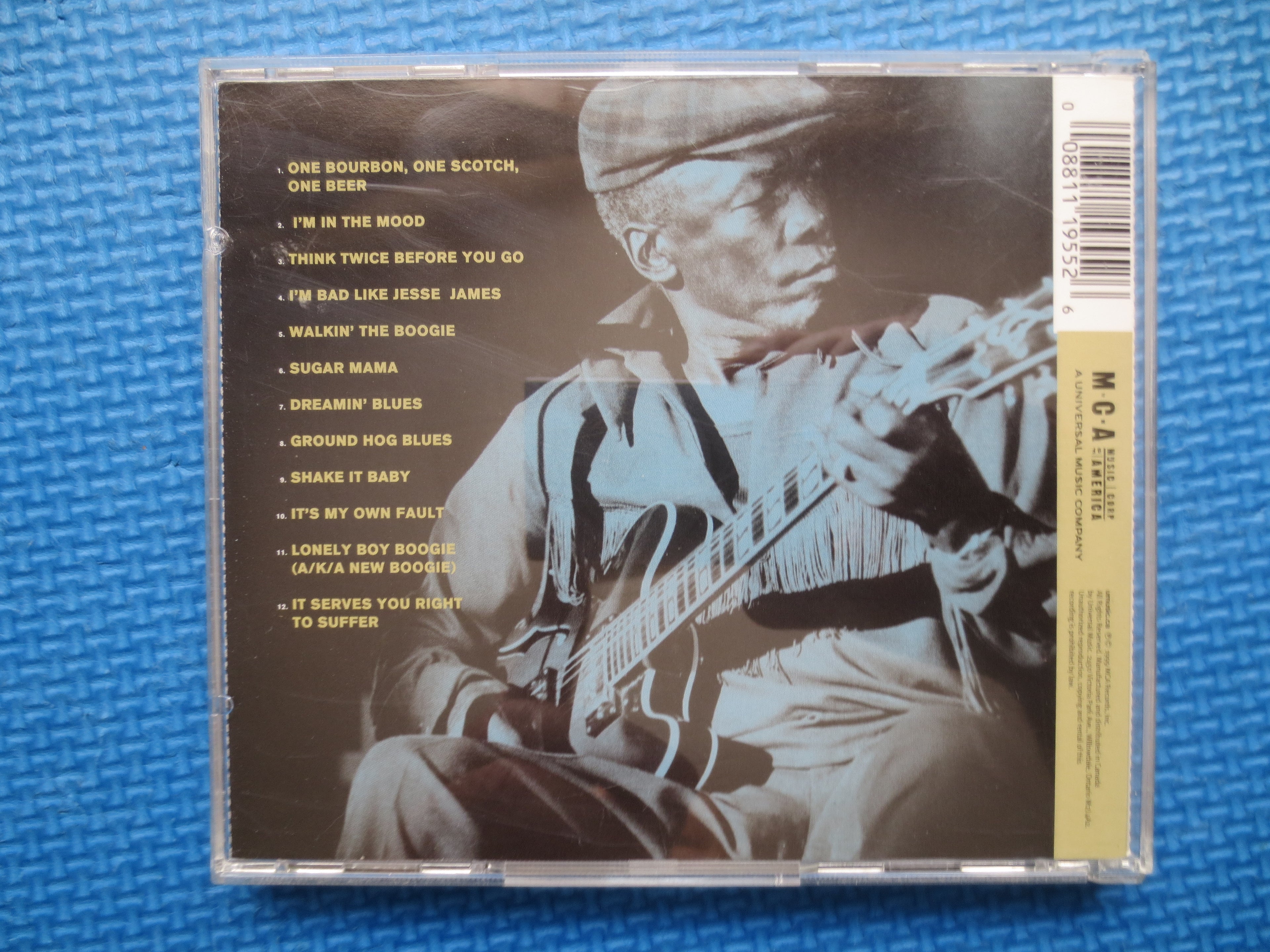 JOHN LEE HOOKER, The Best of Blues, 1999 Compact Disc, Vintage Cd