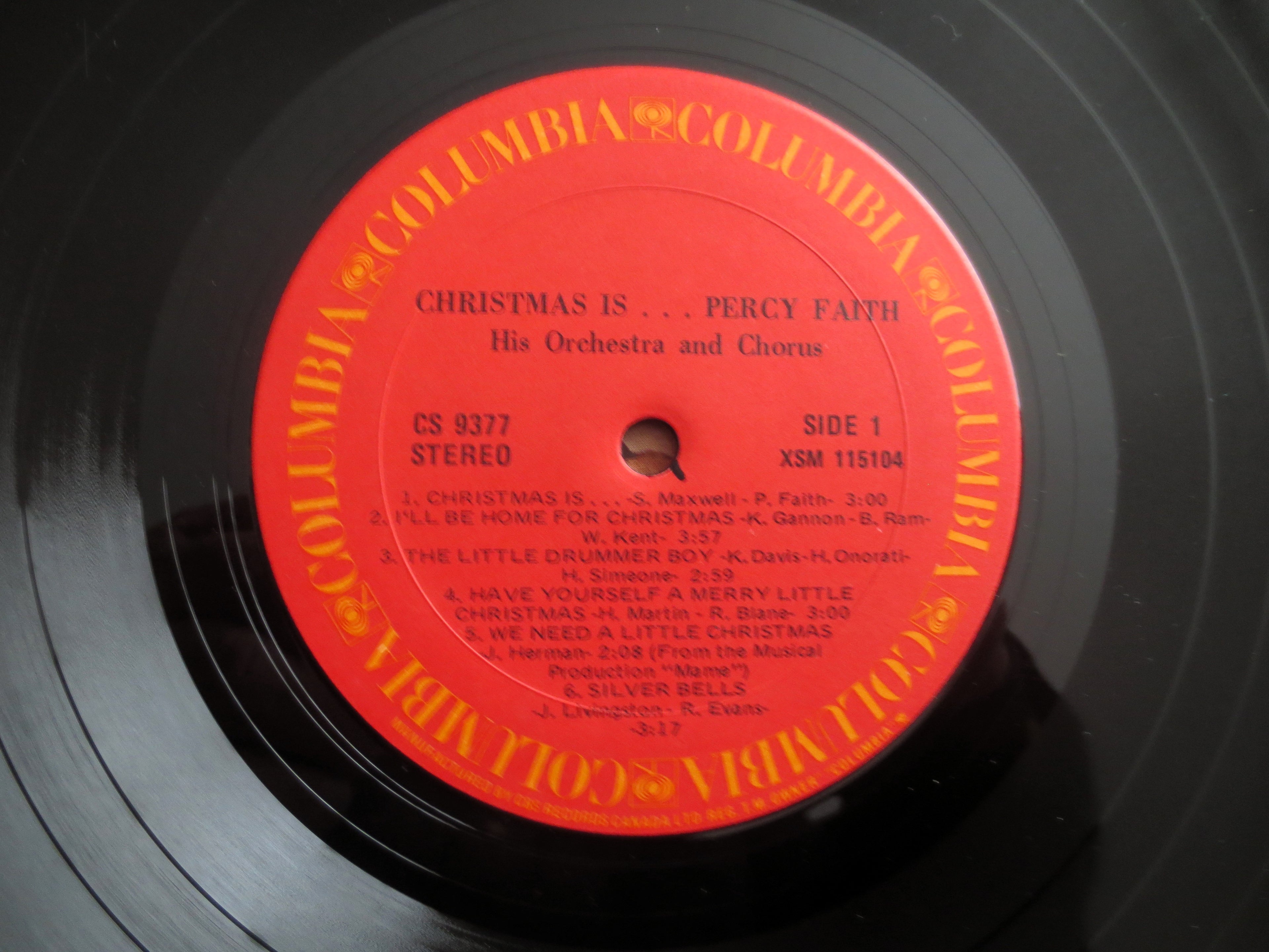 Percy Faith – Christmas Is Percy Faith (1967) Vinyl LP