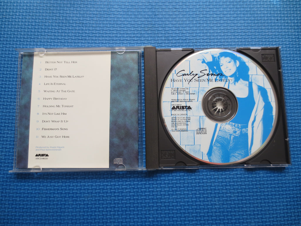 CARLY SIMON, Have You Seen Me Lately, 1985 Compact Disc, Vintage Cd