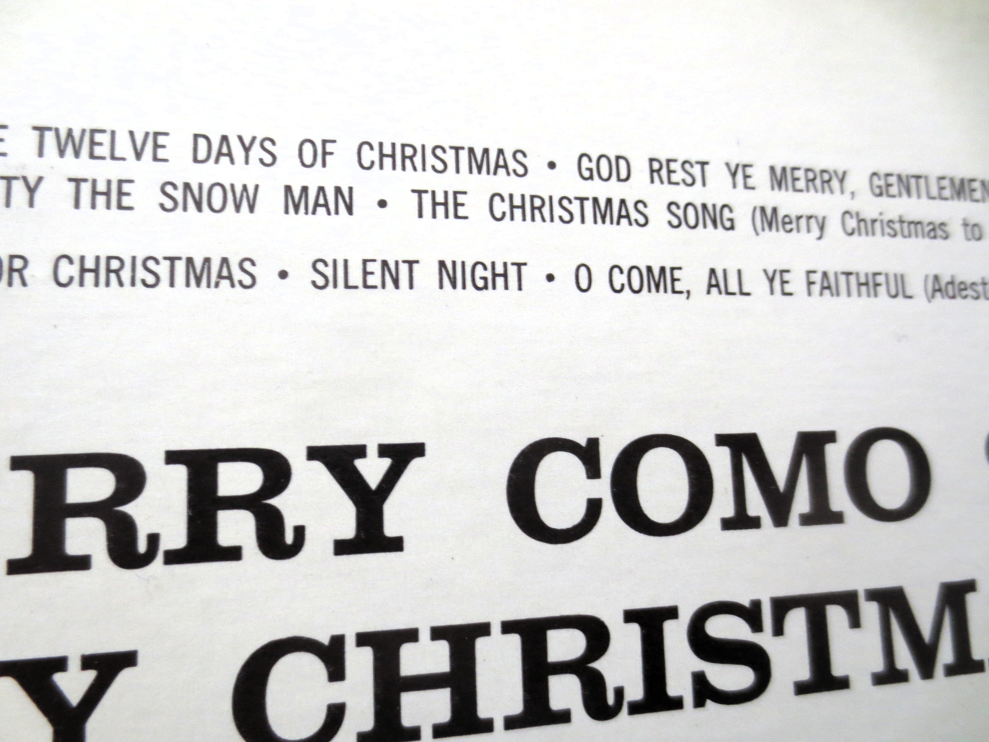 Perry Como – Merry Christmas Music (1961) Vinyl LP