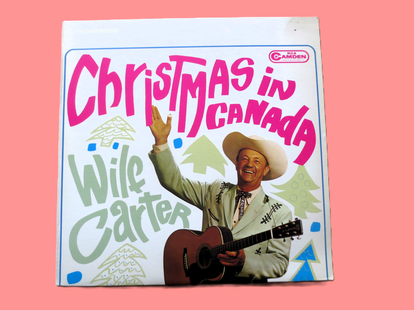 WILF CARTER, Christmas In Canada, 1965 Record, Vinyl Lp