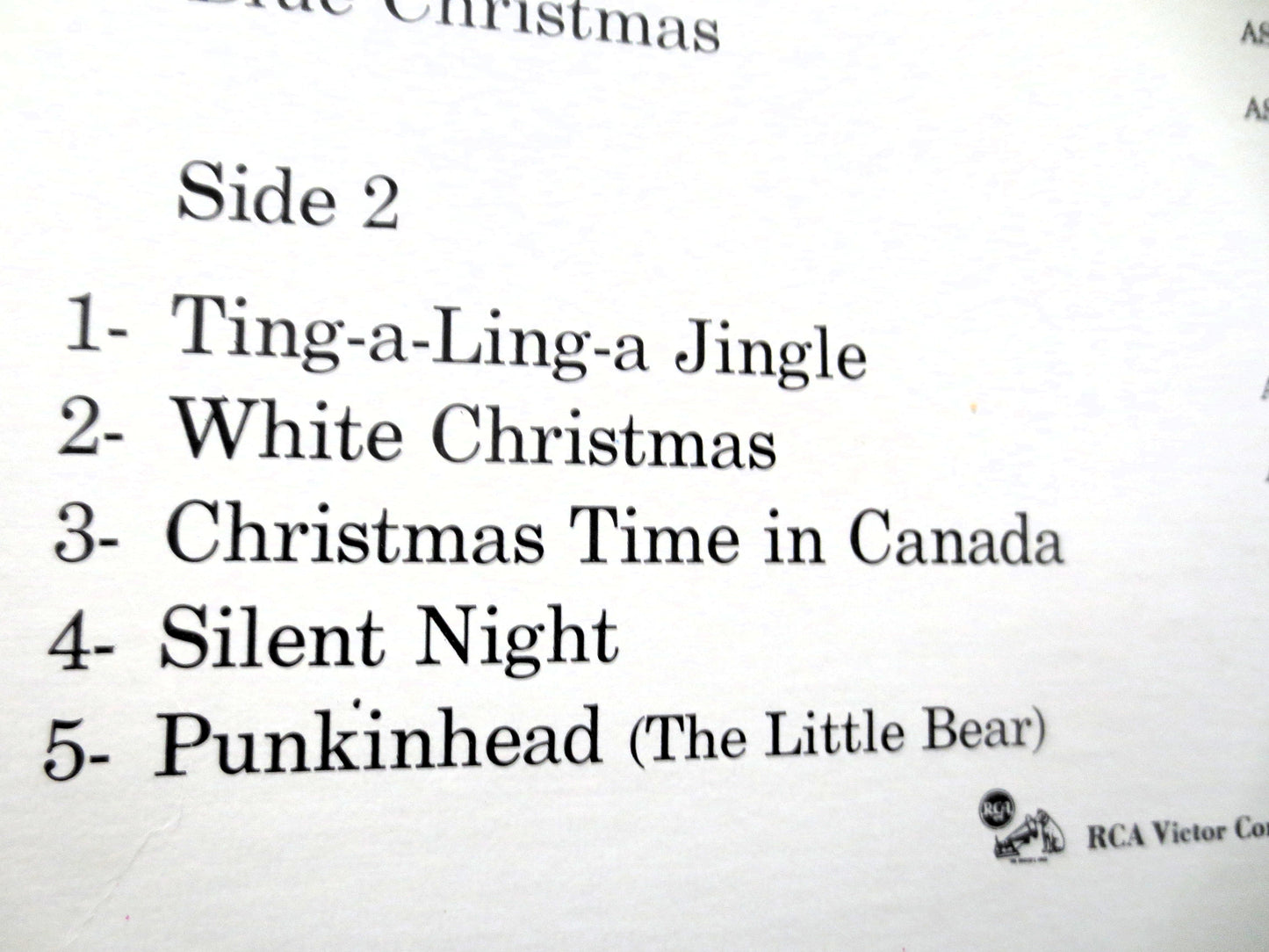 WILF CARTER, Christmas In Canada, 1965 Record, Vinyl Lp