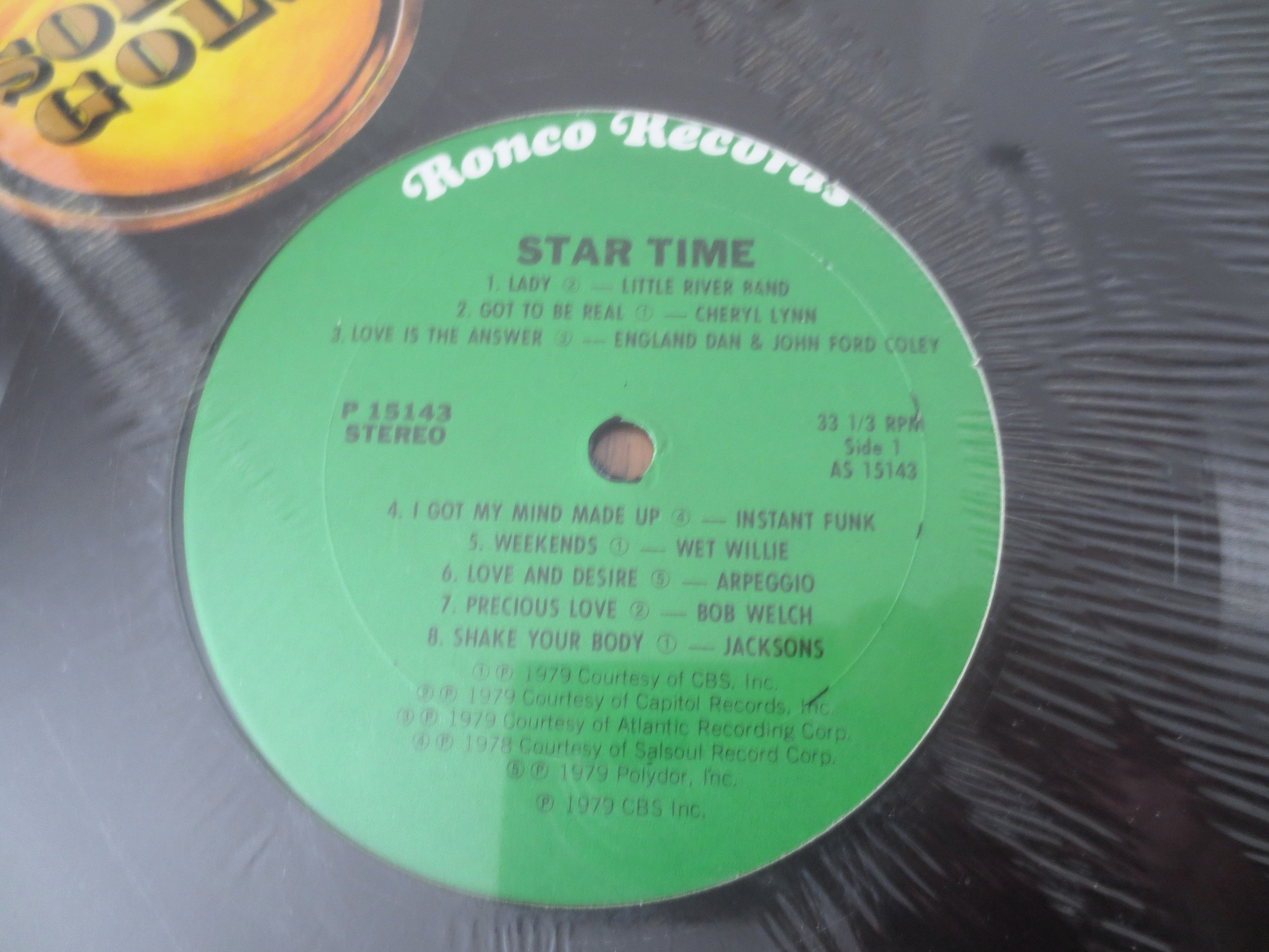 Ronco – Star Time (1980) Vinyl LP — Factory Sealed