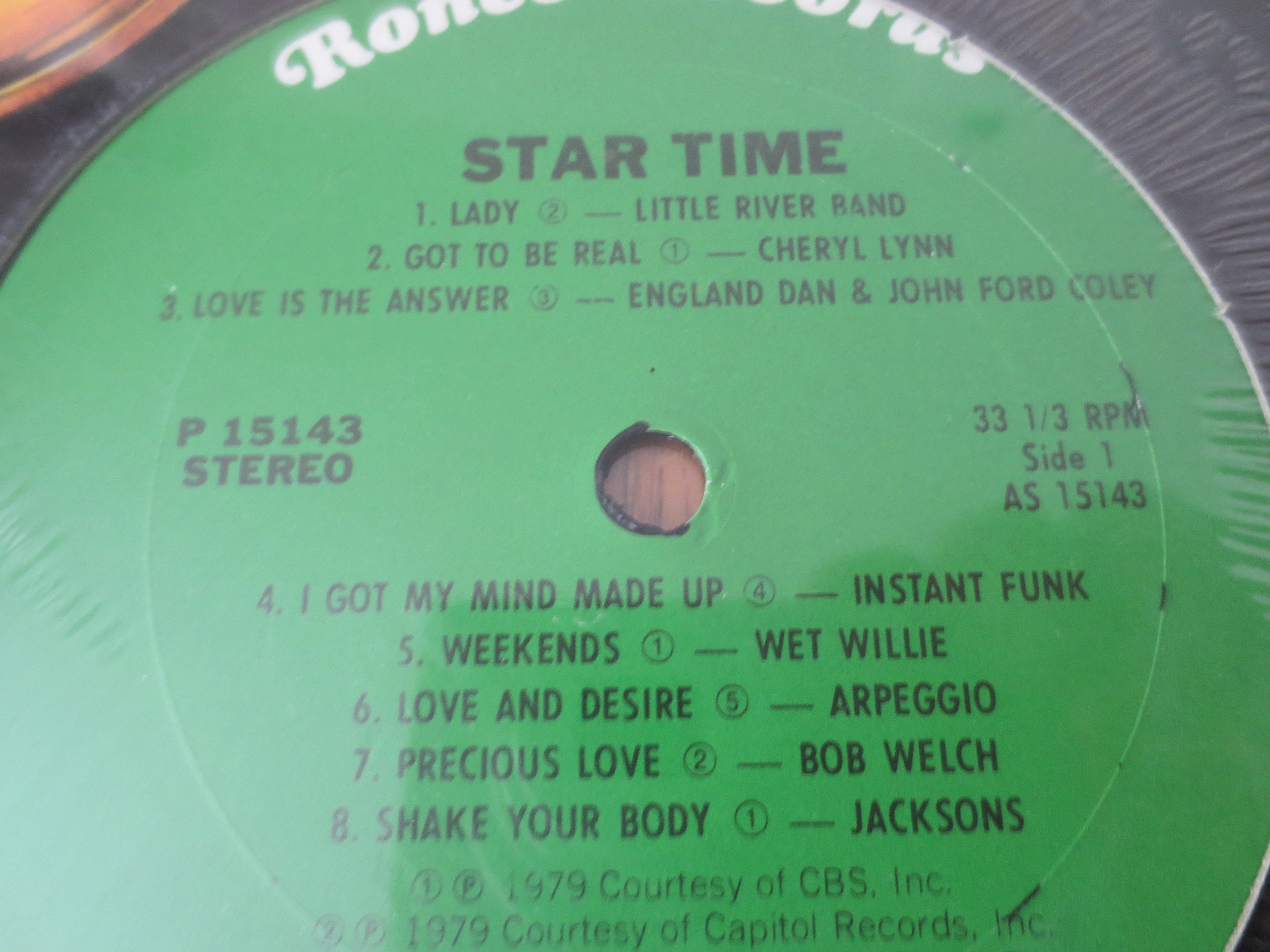 Ronco – Star Time (1980) Vinyl LP — Factory Sealed