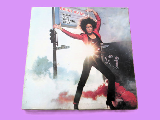 GRACE SLICK, Welcome to the Wrecking Ball, Vintage Album, 1981 Record, Vinyl LP