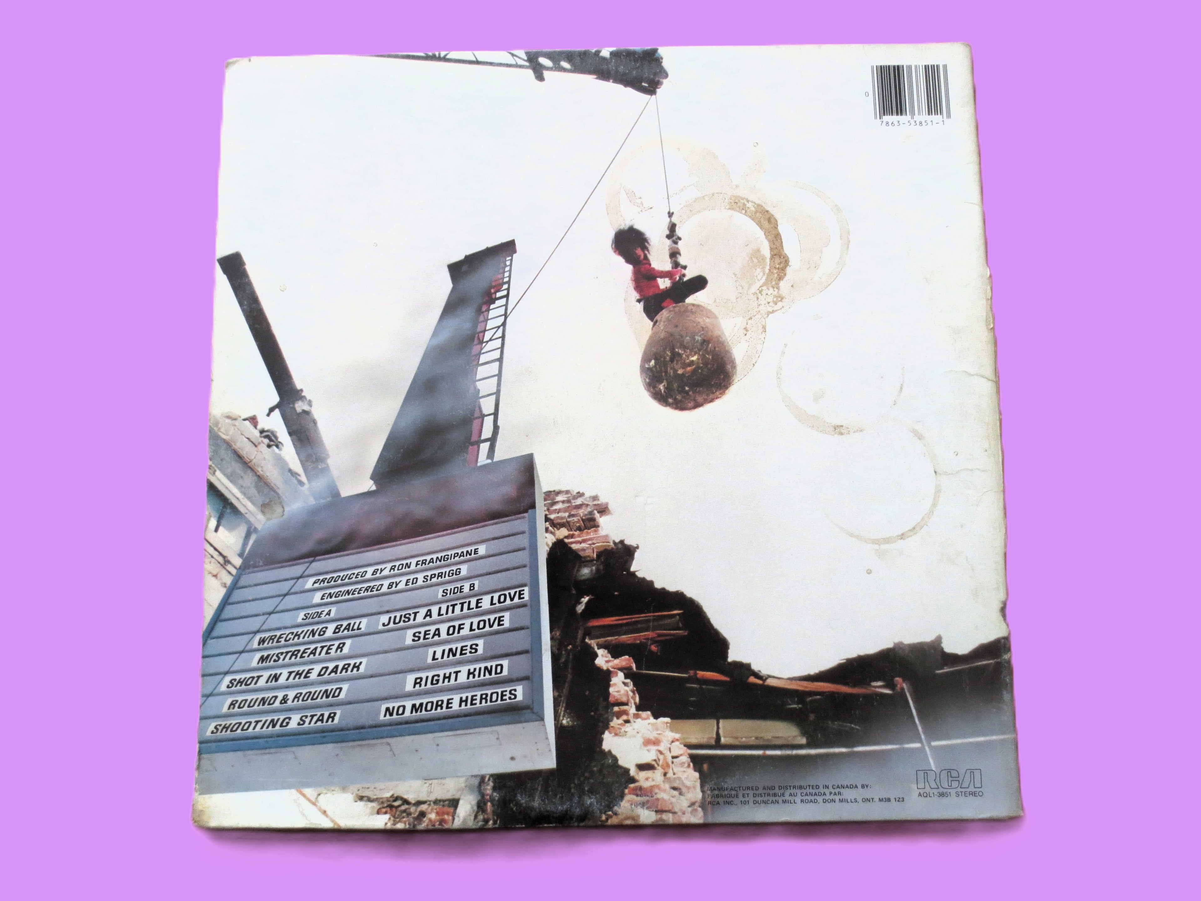 GRACE SLICK, Welcome to the Wrecking Ball, Vintage Album, 1981 Record, Vinyl LP