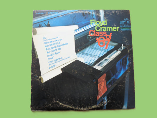 FLOYD CRAMER, Class of '67, Vintage Album, 1967 Record, Vinyl Lp