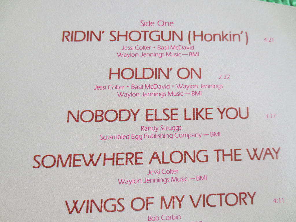 Jessi Colter – Ridin' Shotgun (1981) Vinyl LP