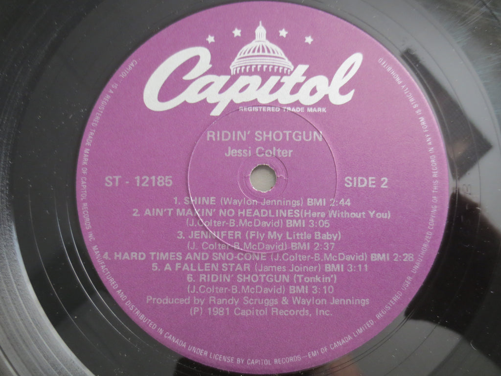 Jessi Colter – Ridin' Shotgun (1981) Vinyl LP